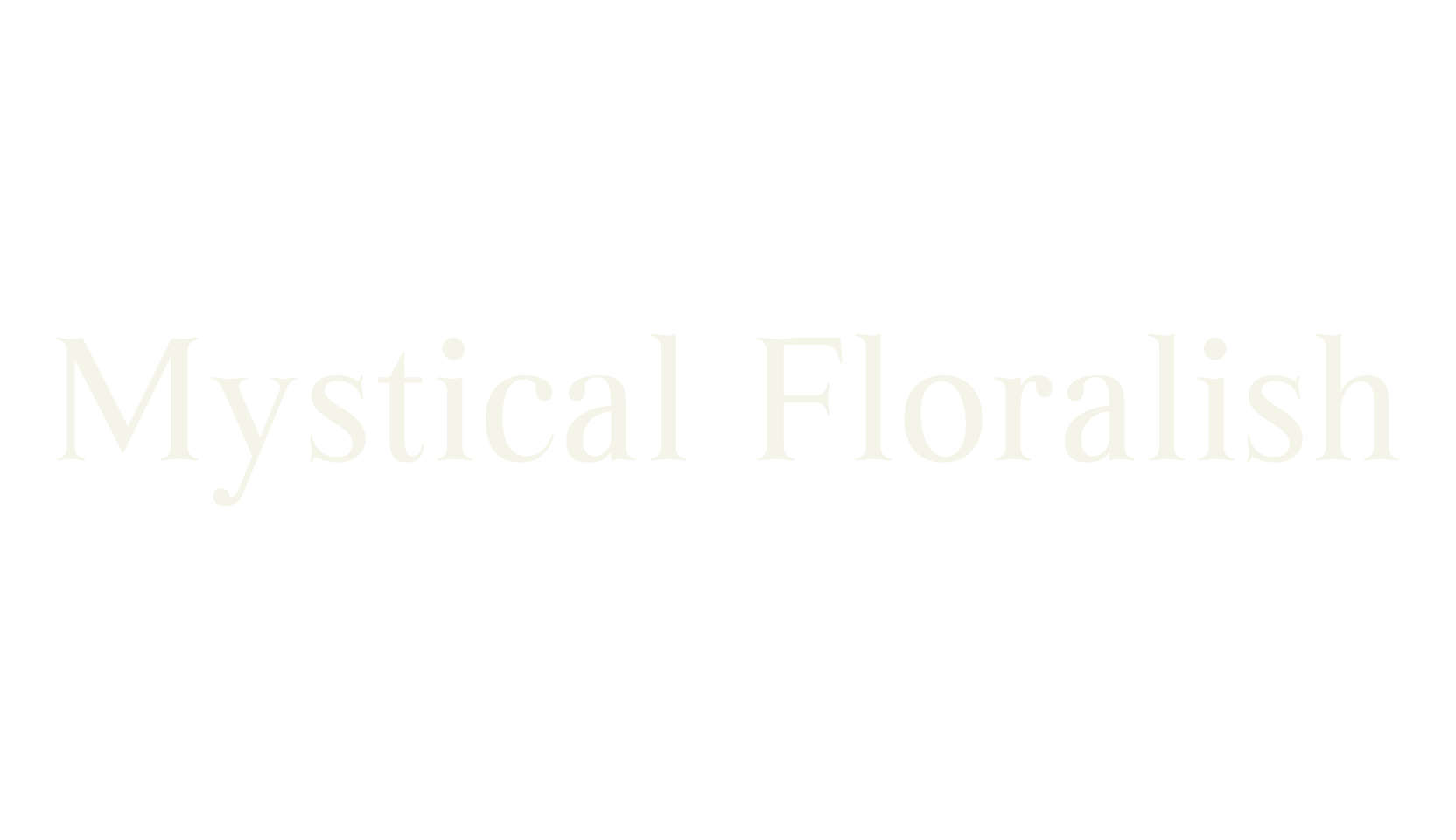 Mystical Floralish, serif font preview