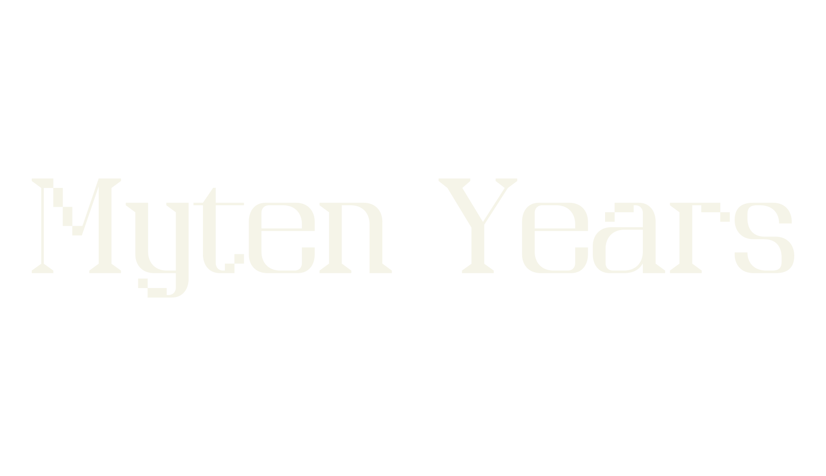 Myten Years, serif font preview