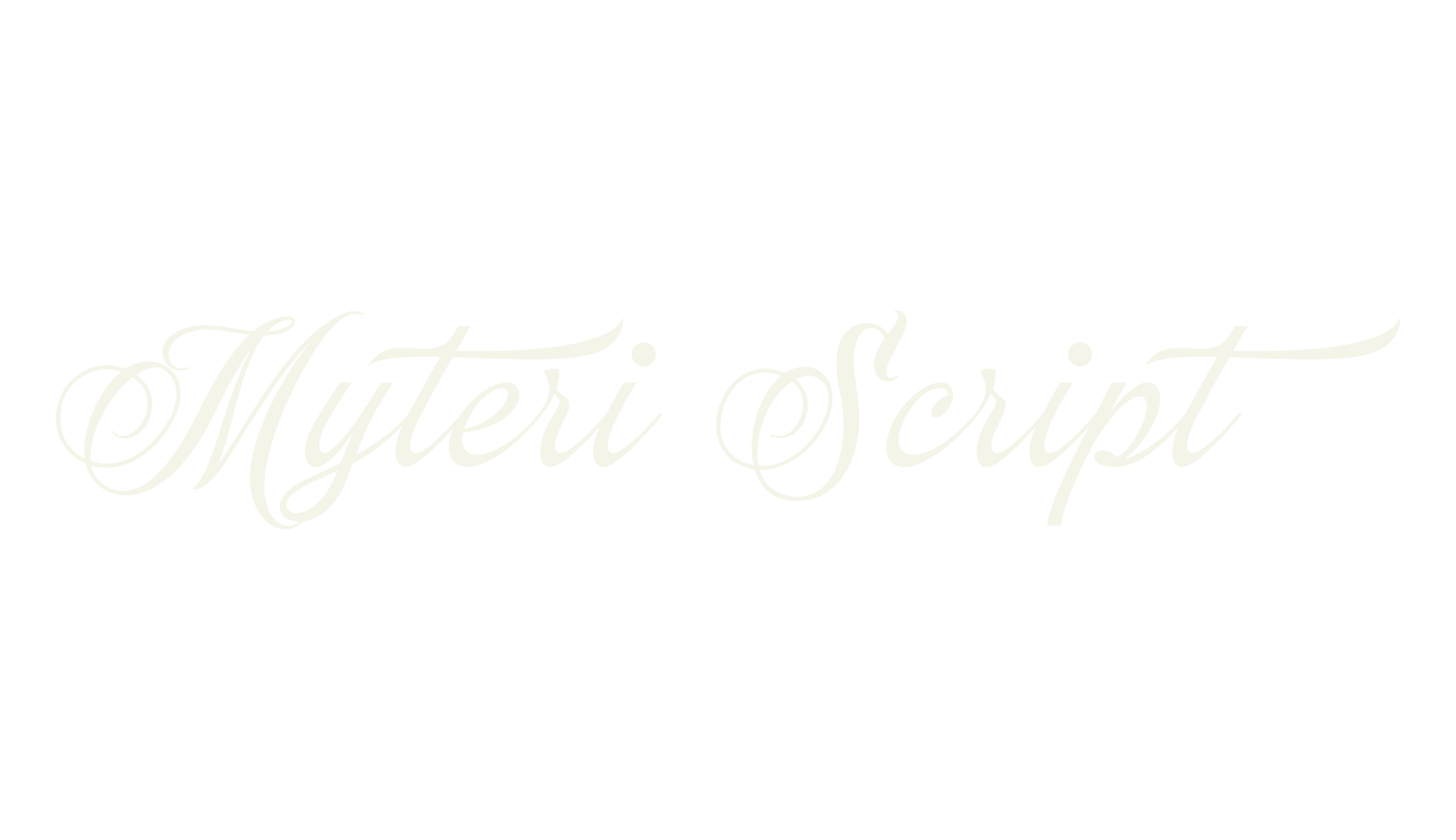 Myteri Script, fashion script font preview