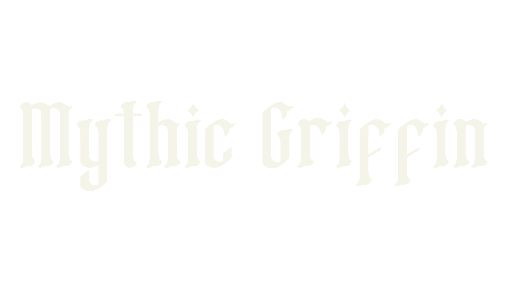 Mythic Griffin, tattoo font preview