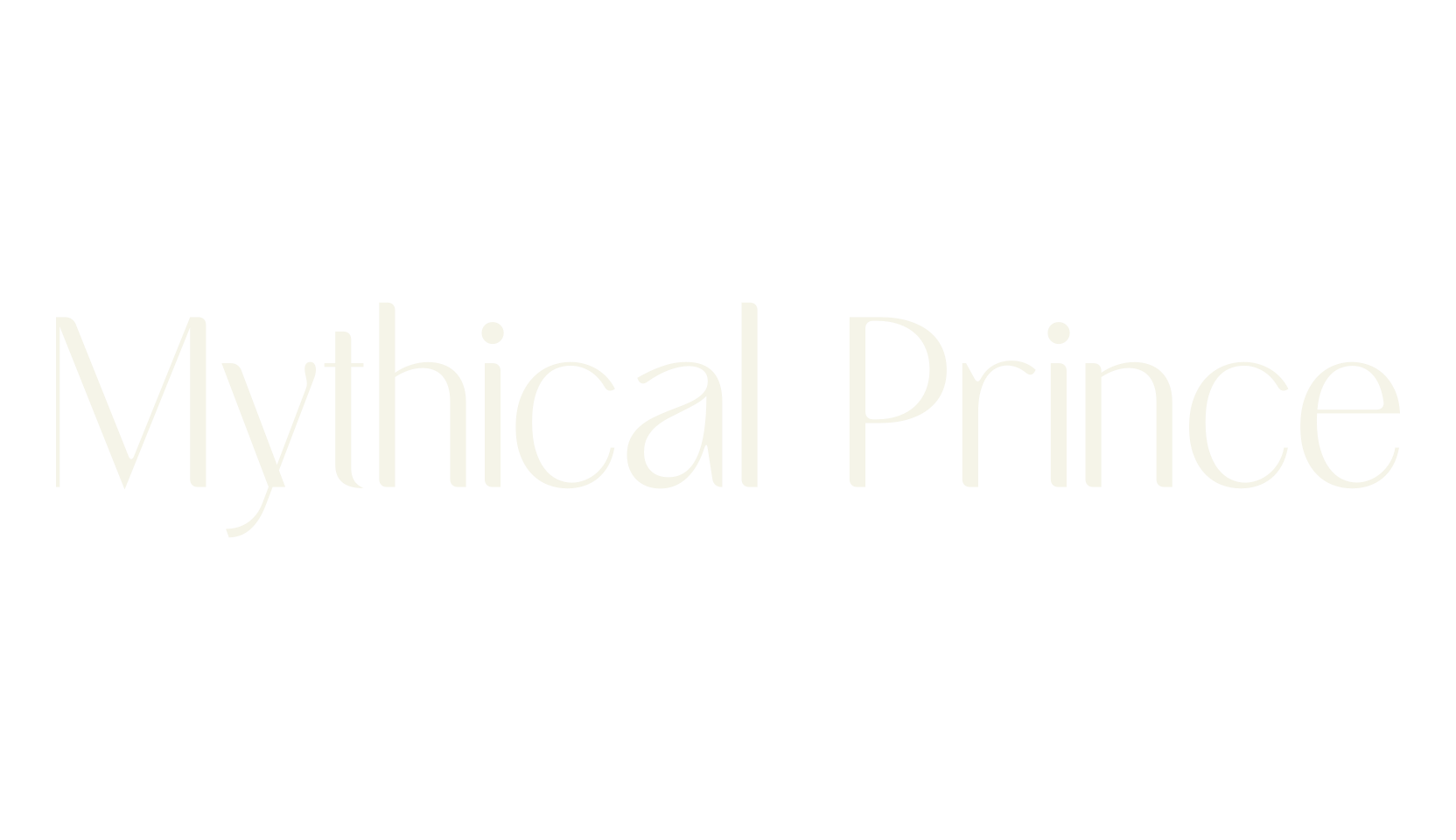 Mythical Prince, cursive font preview