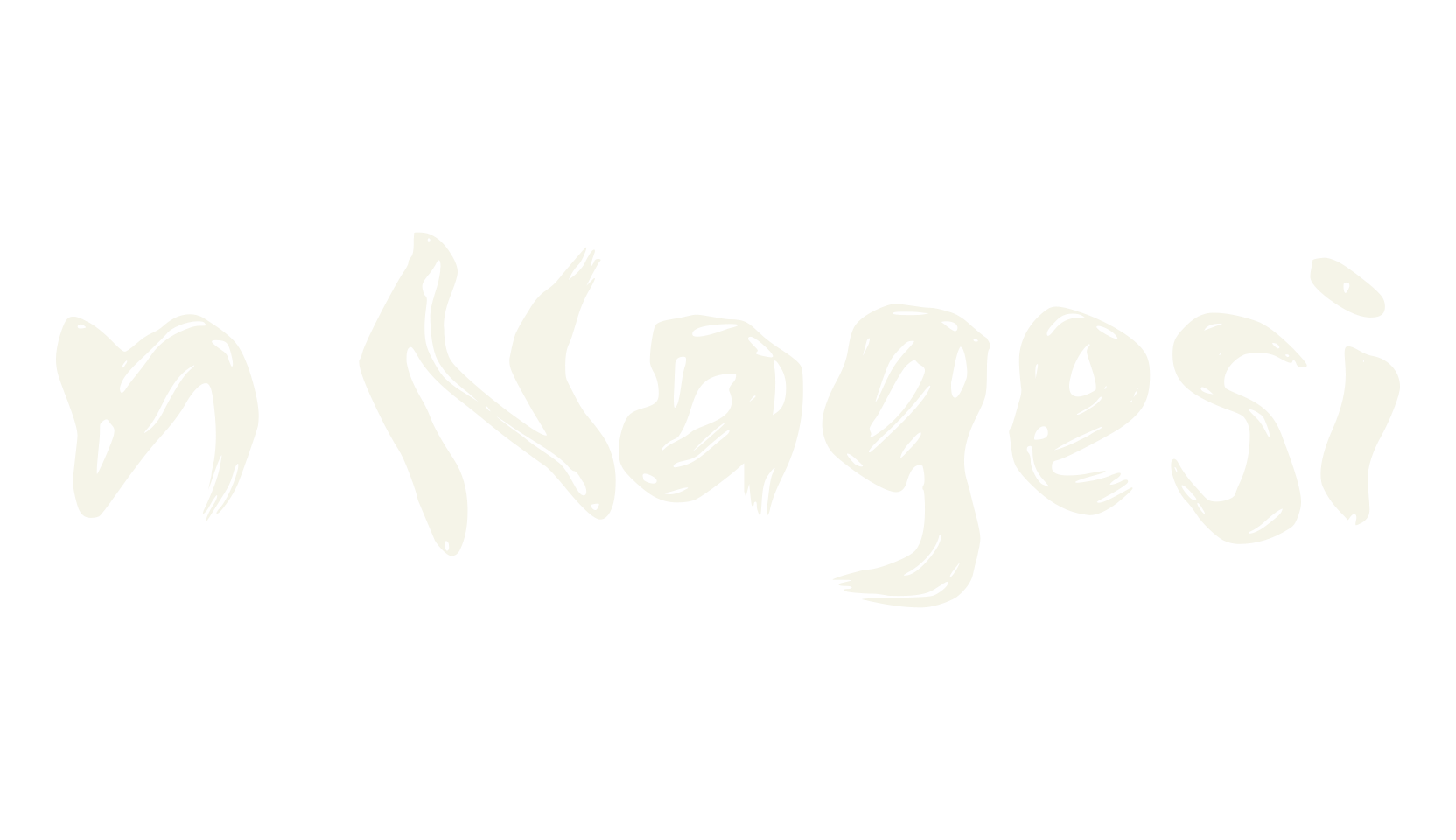 n Nagesi, left handed font preview