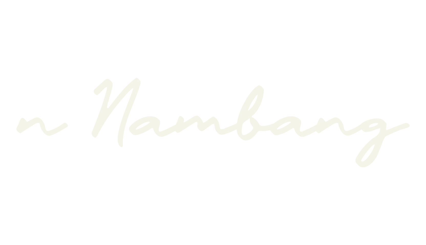 n Nambang, cursive font preview