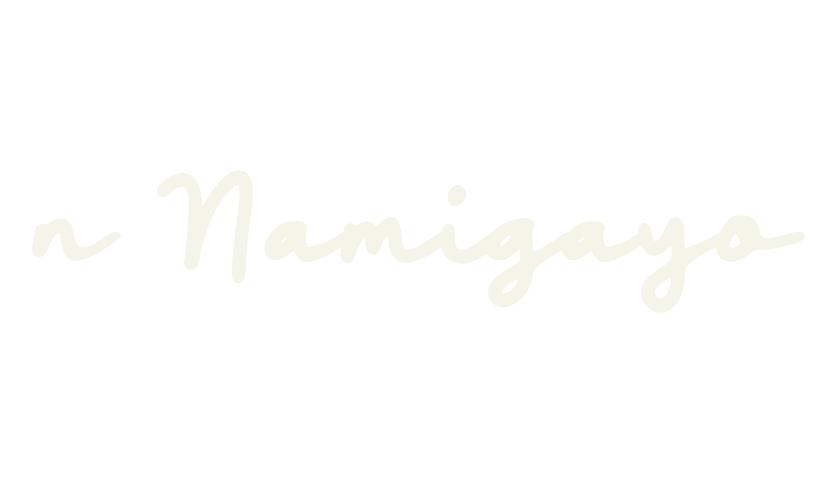 n Namigayo, cursive font preview