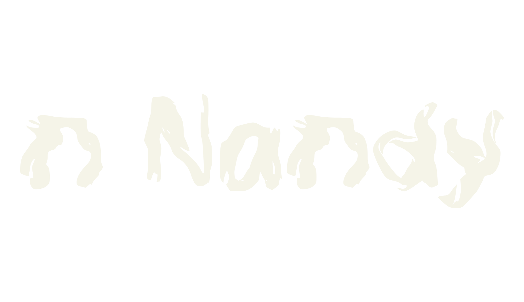 n Nandy, funky font preview