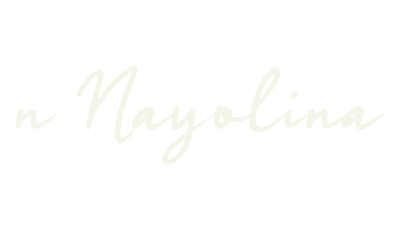n Nayolina, cursive font preview