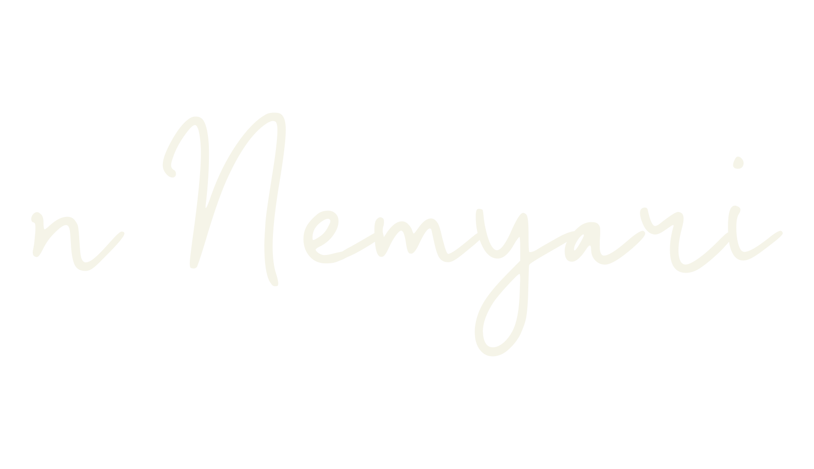 n Nemyari, cursive font preview