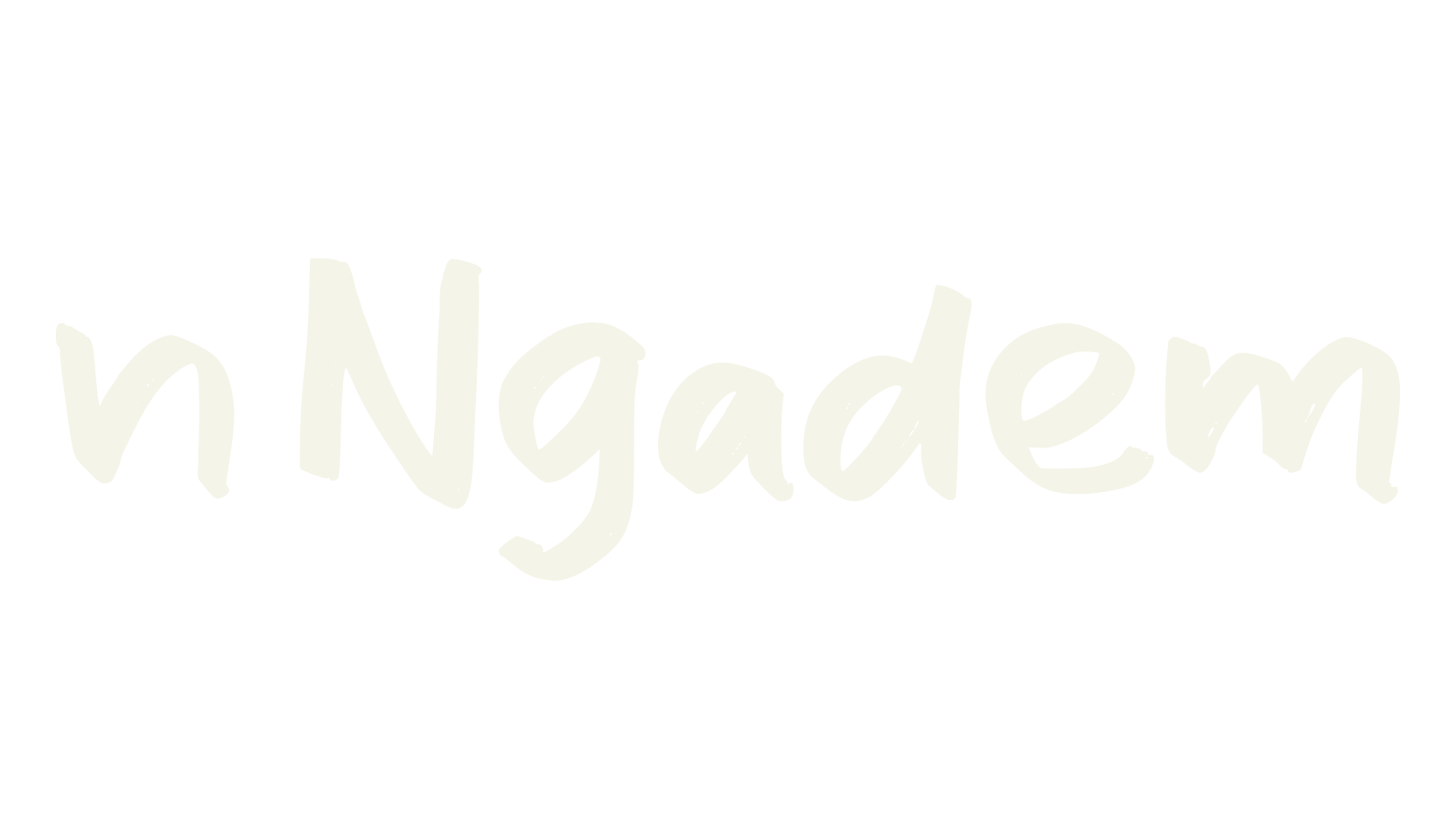 n Ngadem, handwriting font preview