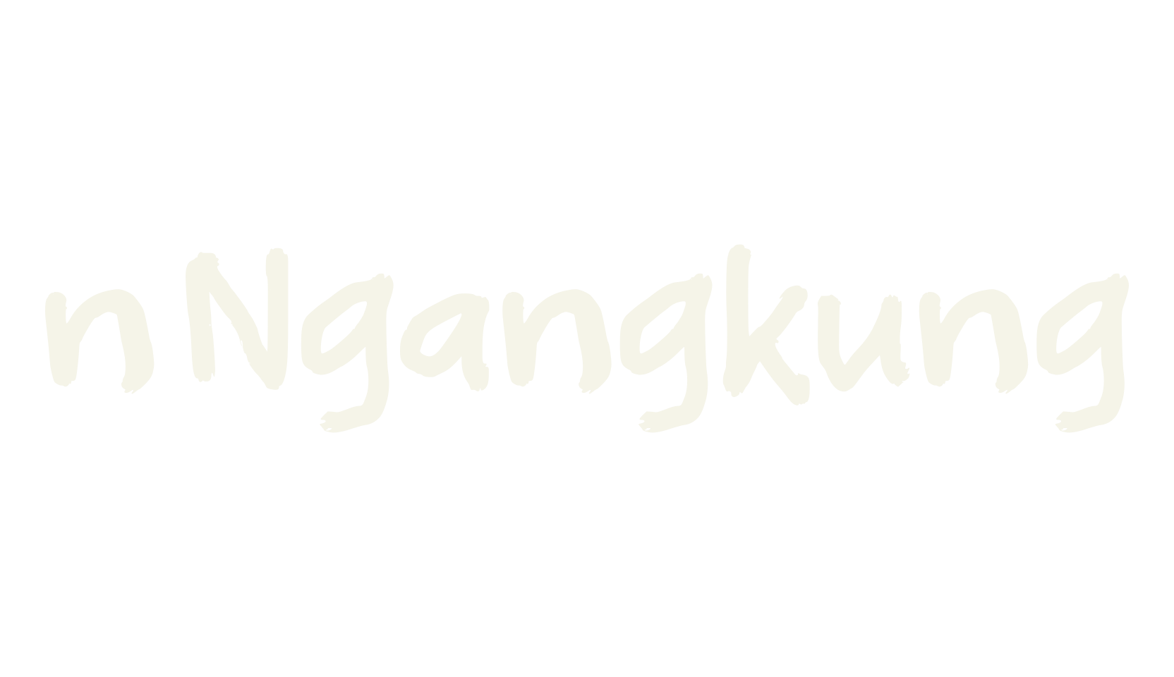 n Ngangkung, drawing font preview