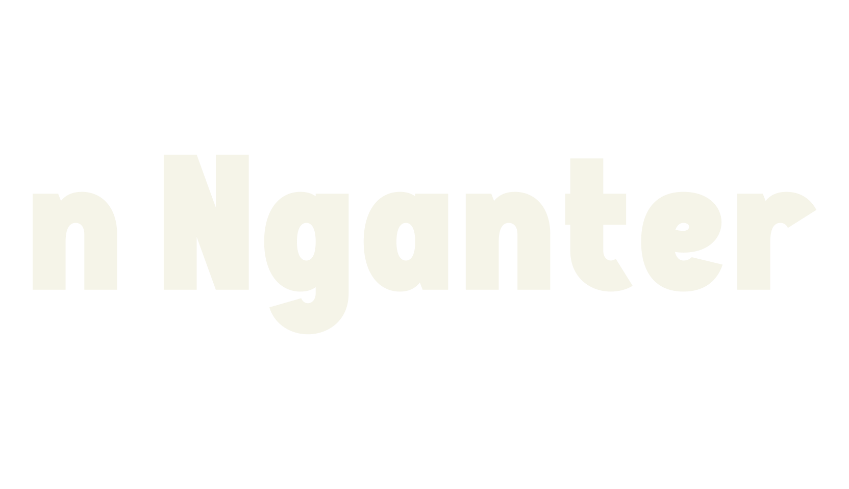 n Nganter, basic font preview