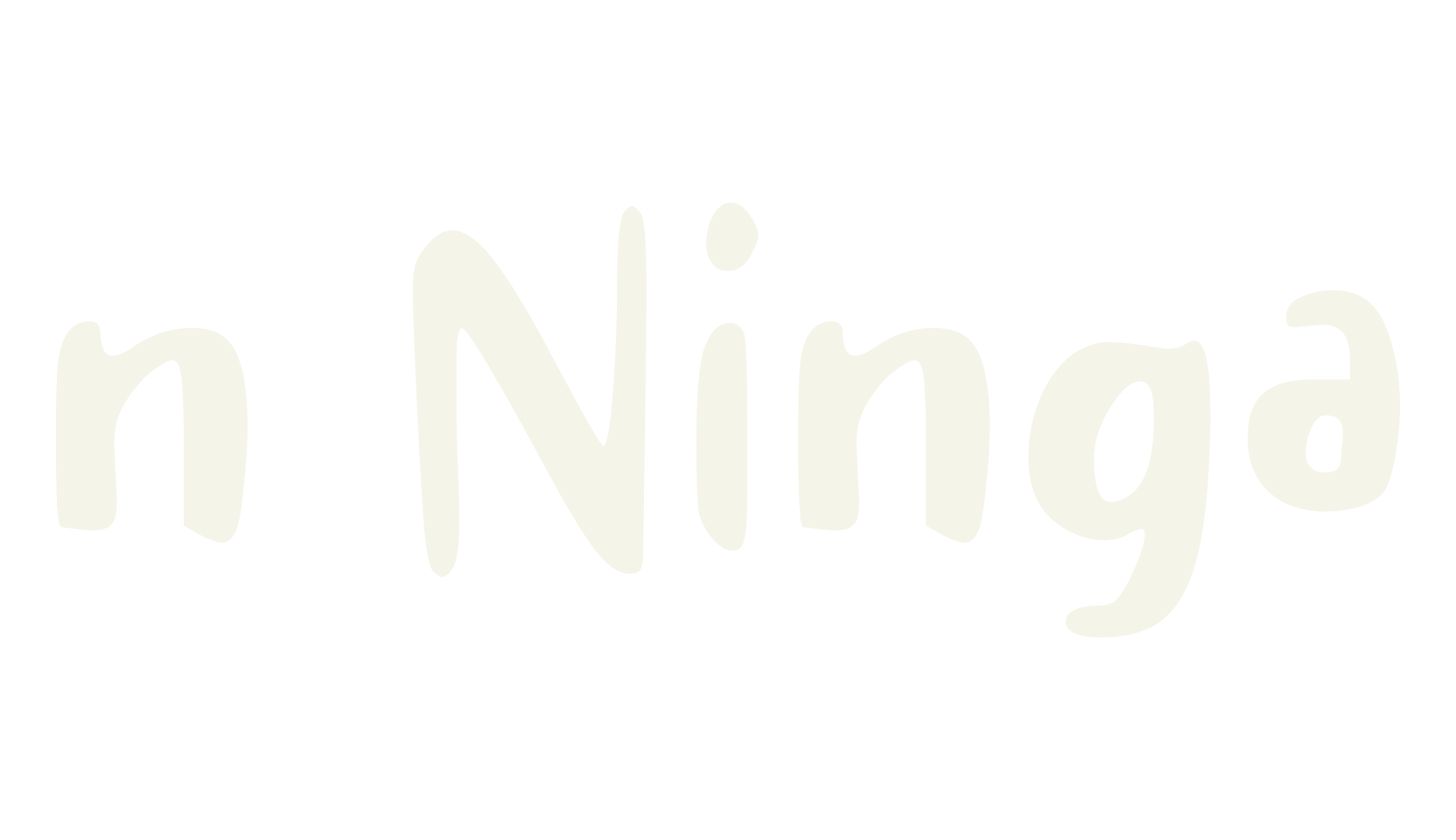 n Ninga, children font preview