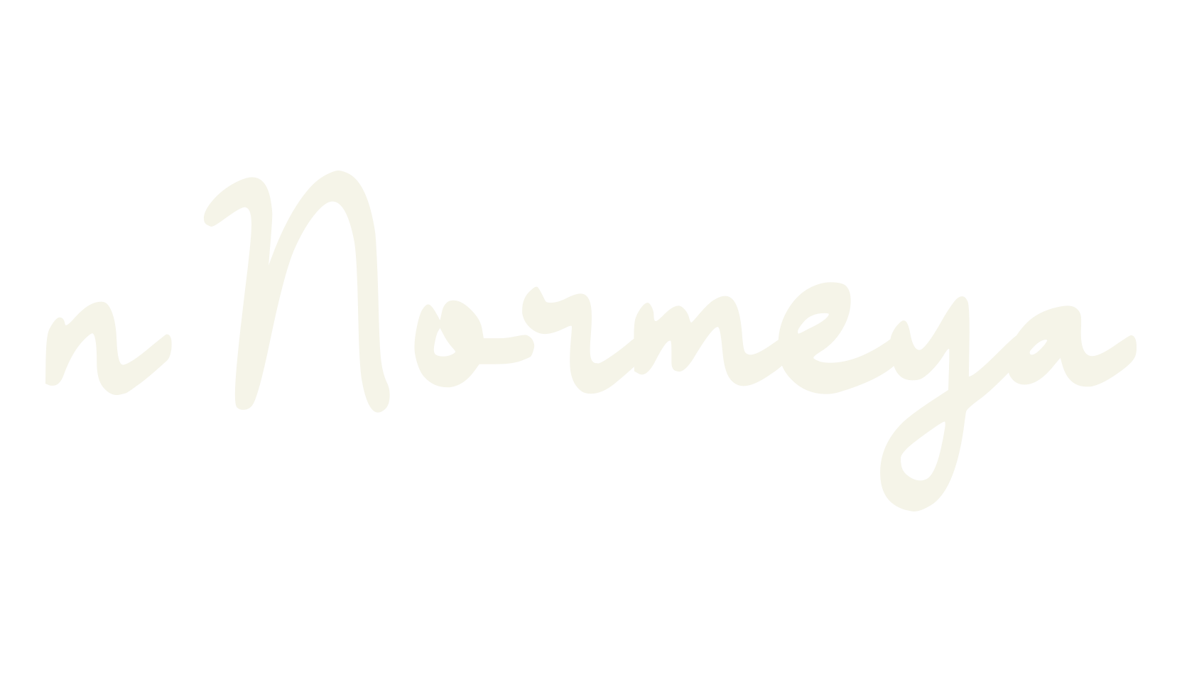 n Normeya, cursive font preview