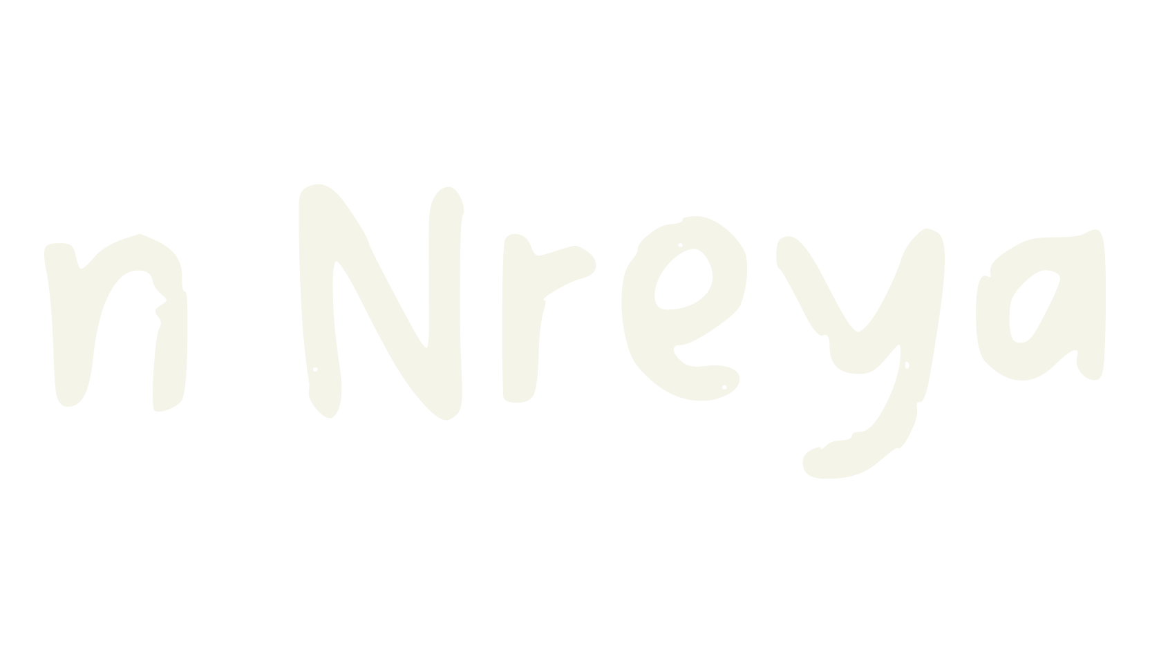 n Nreya, handwriting font preview