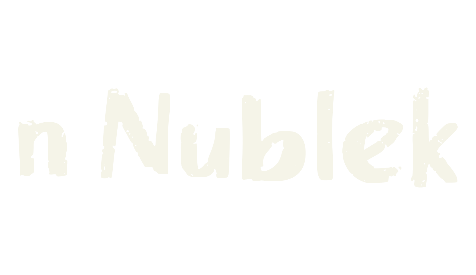 n Nublek, fancy font preview