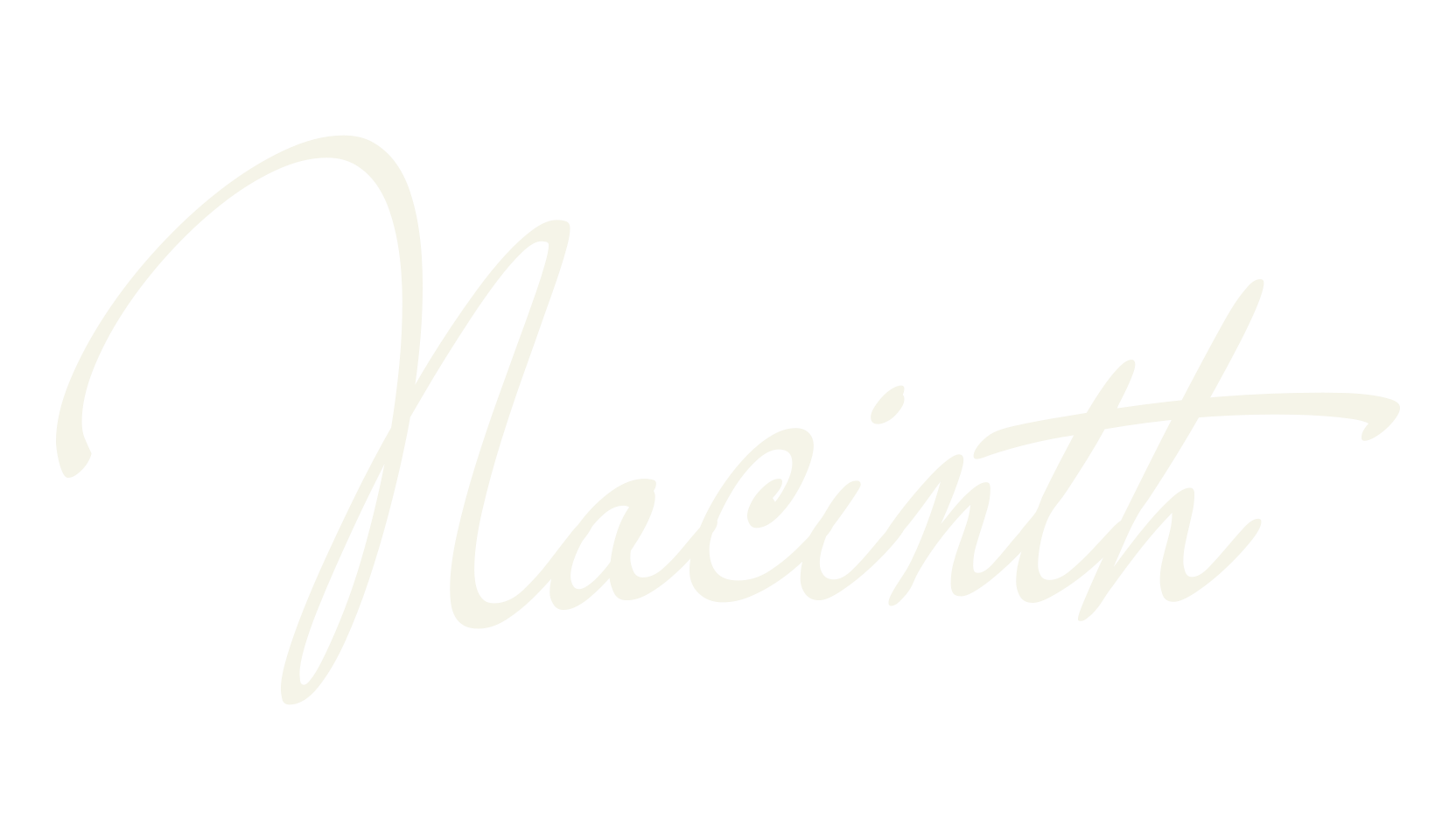 Nacinth, fashion script font preview