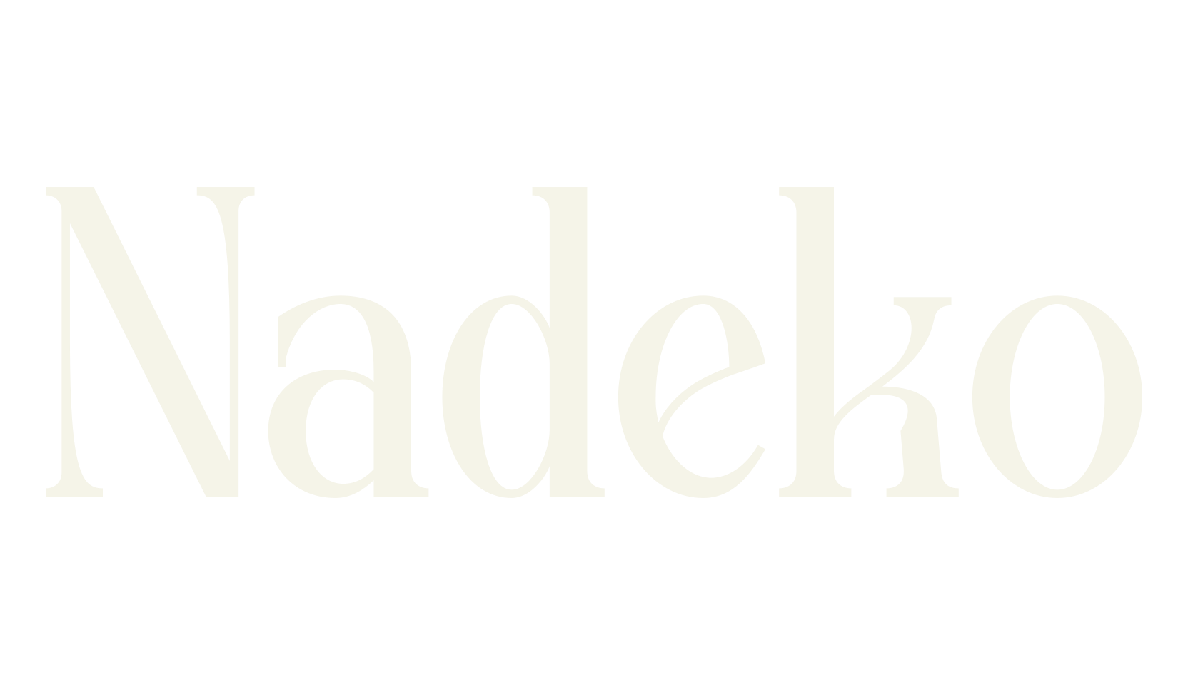 Nadeko, serif font preview
