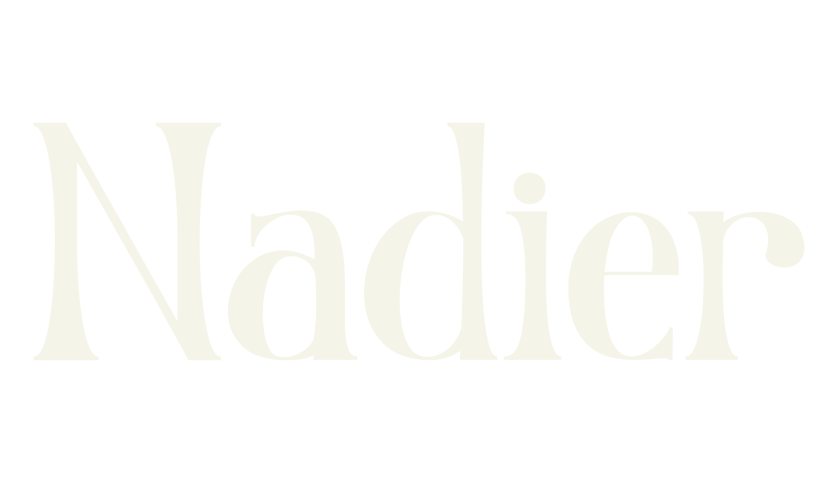 Nadier, modern font preview