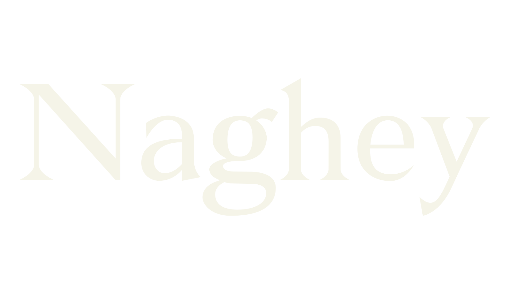 Naghey, serif font preview