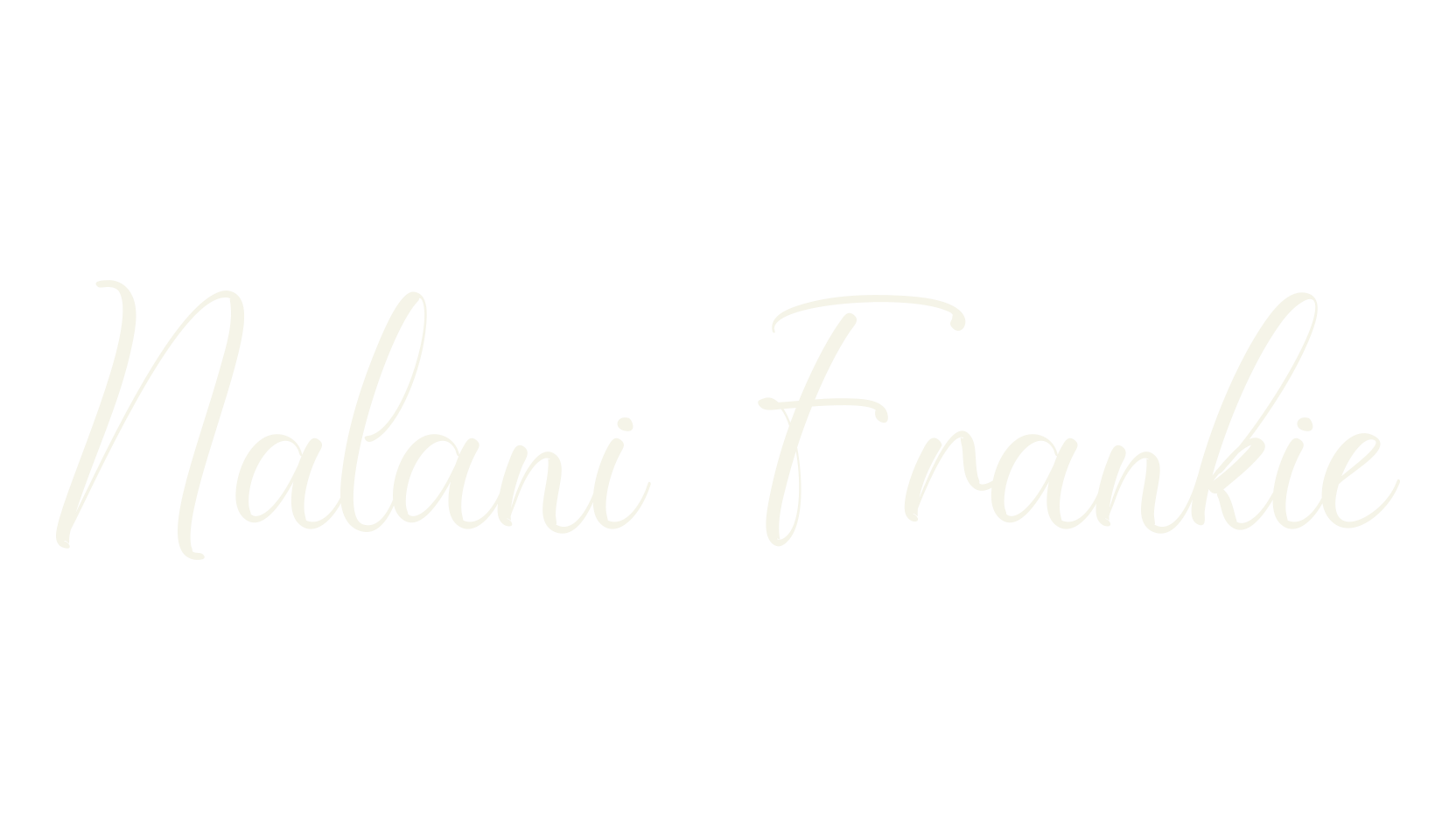 Nalani Frankie, calligraphy font preview