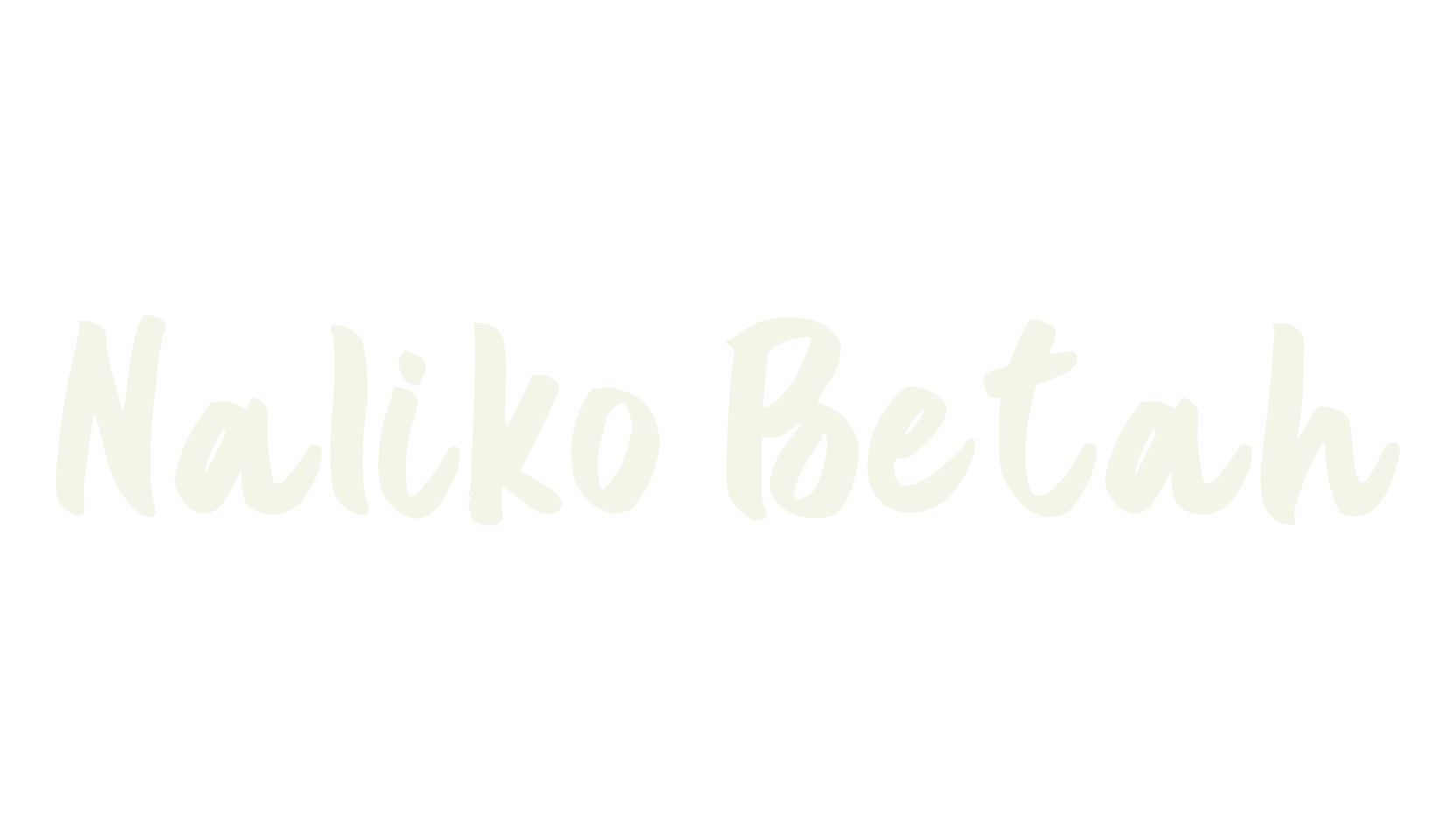 Naliko Betah, script font preview