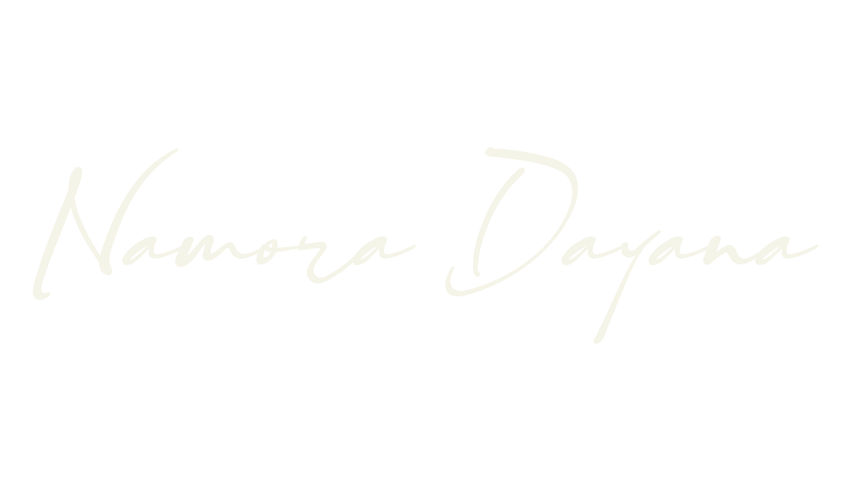 Namora Dayana, calligraphy font preview