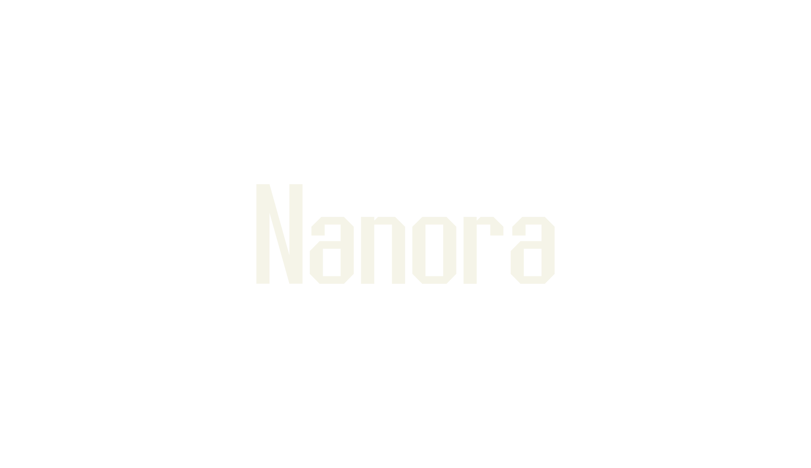 Nanora, cyber font preview