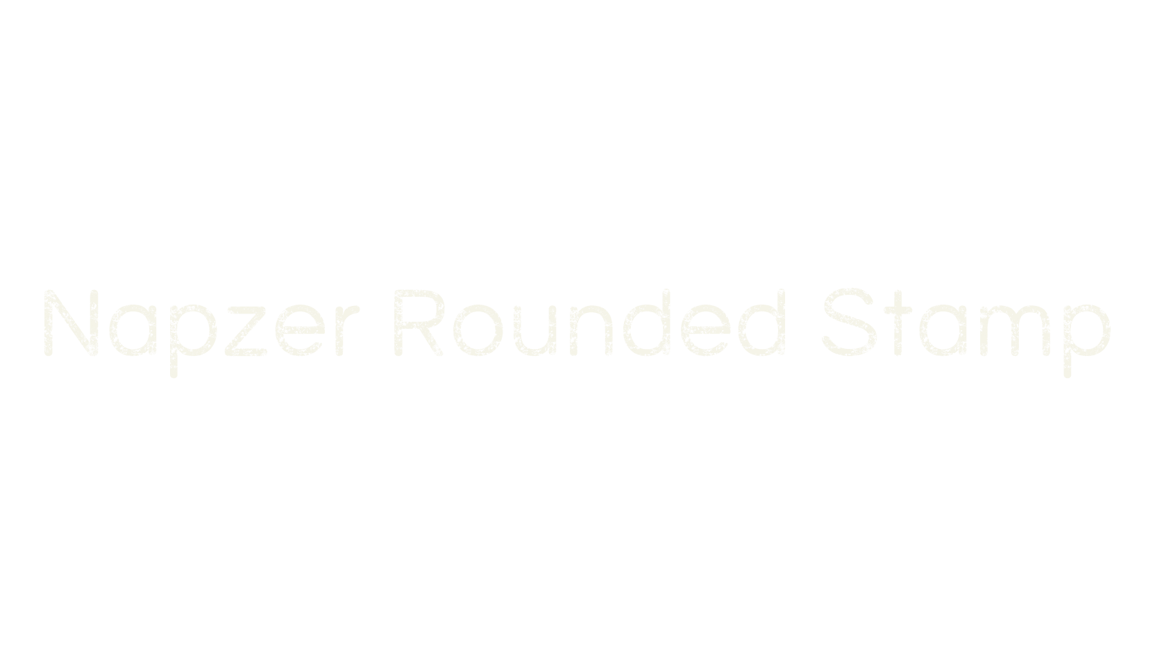 Napzer Rounded Stamp, display market font preview