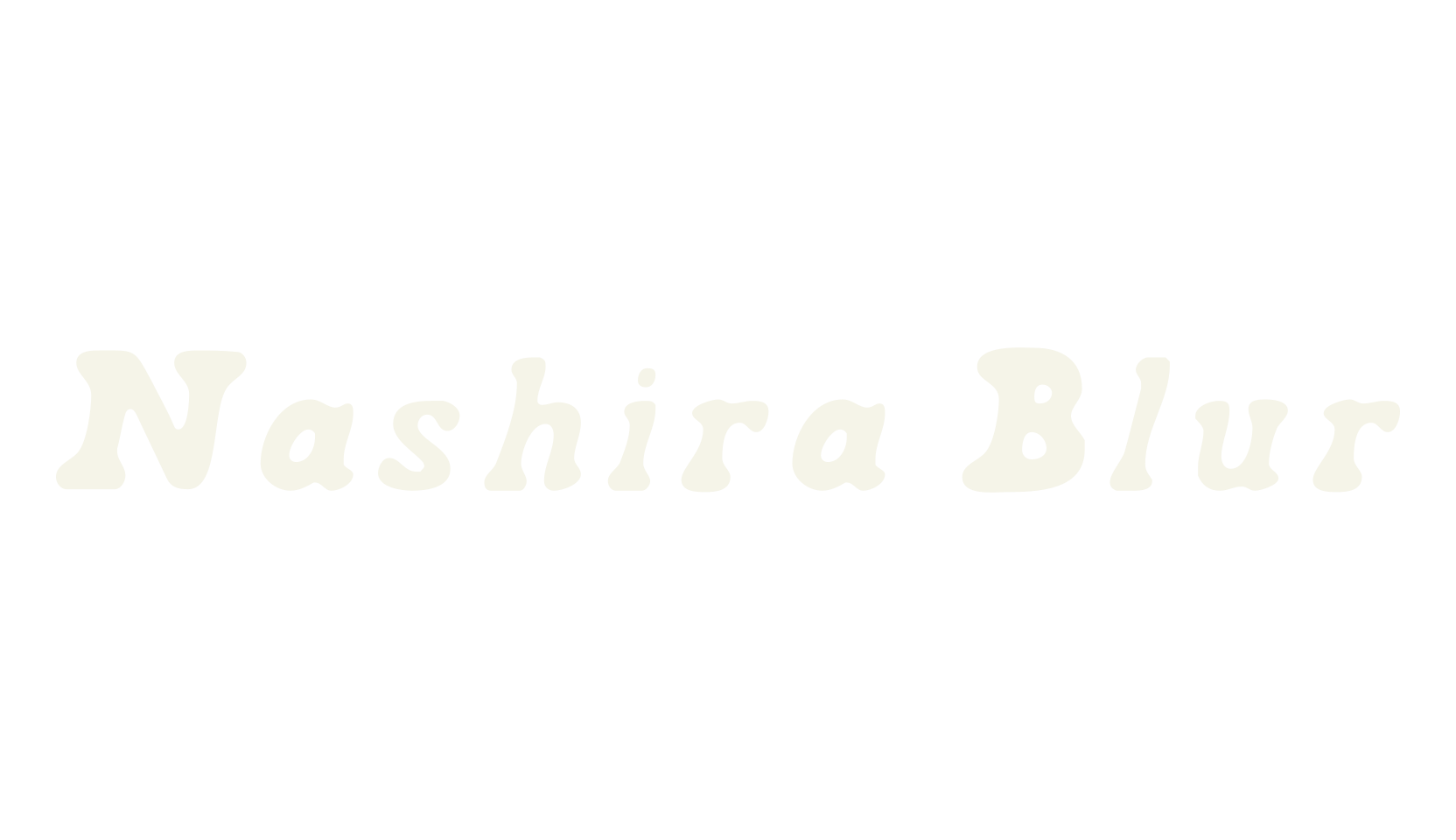 Nashira Blur, cute font preview