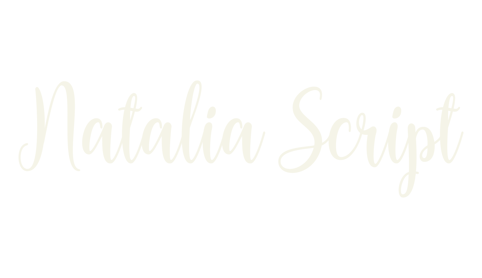 Natalia Script, script font preview