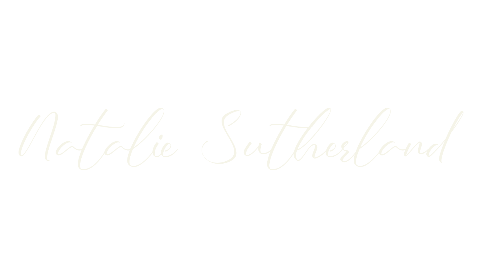 Natalie Sutherland, script font preview
