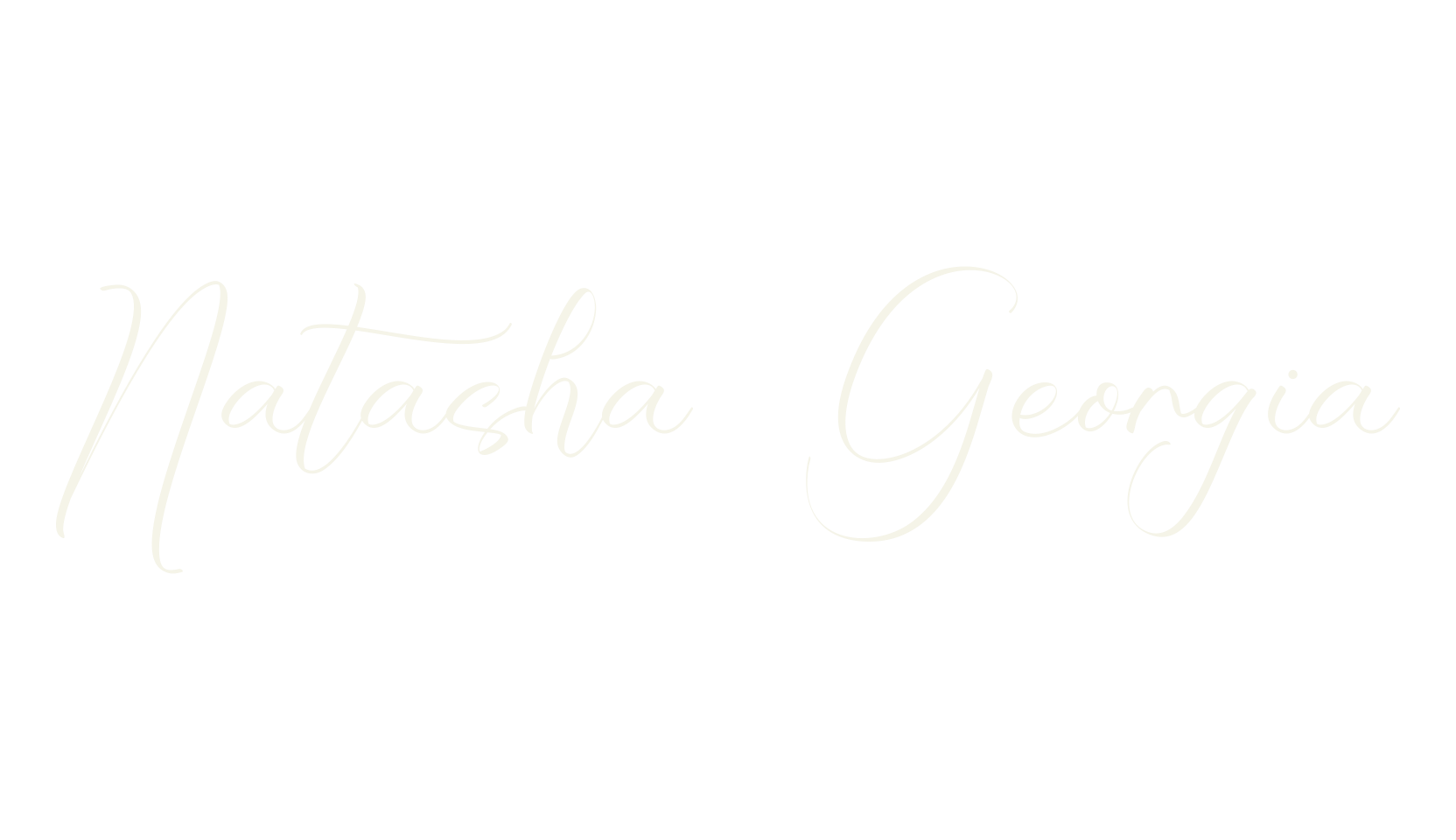 Natasha Georgia, calligraphy font preview
