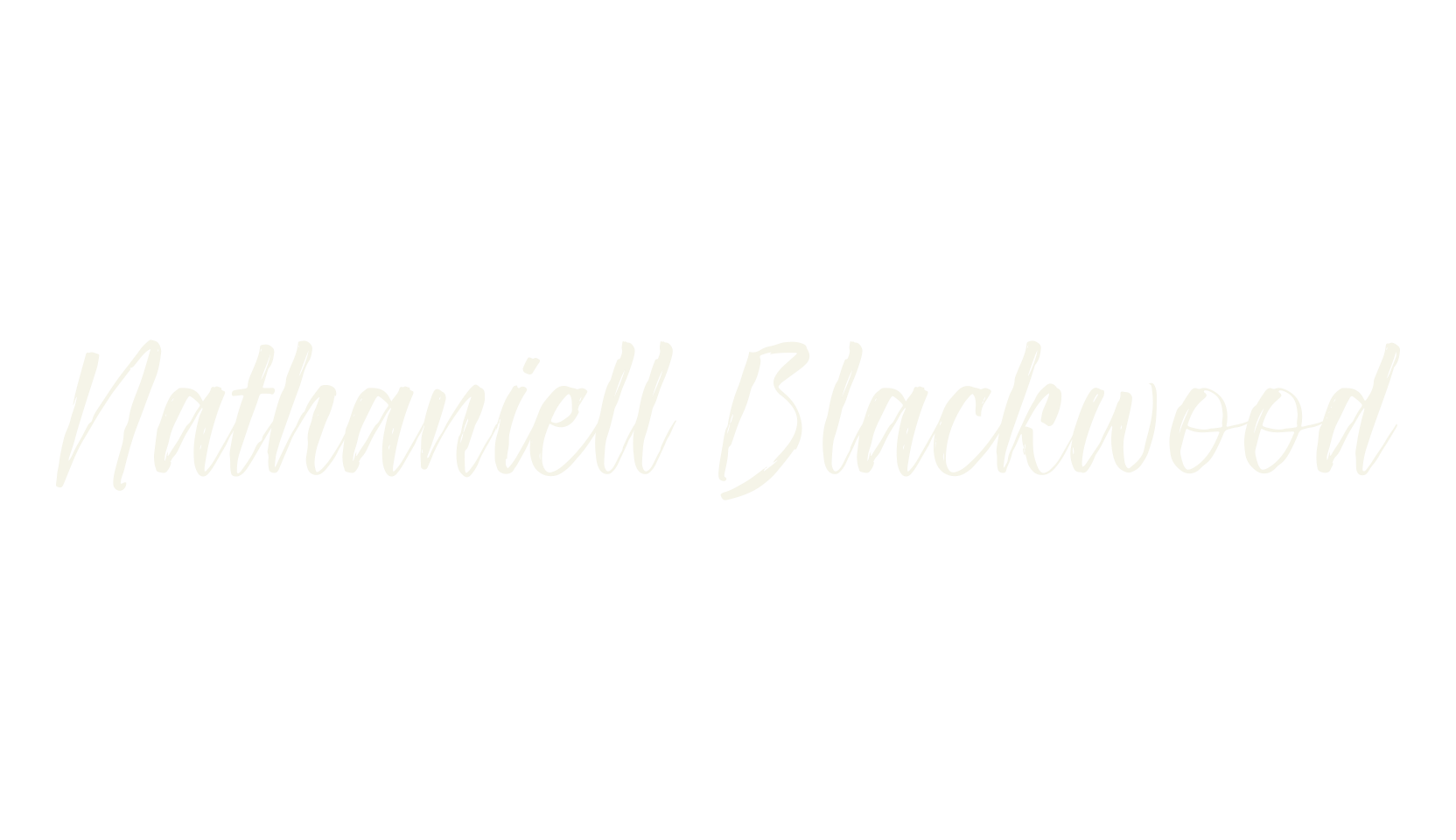 Nathaniell Blackwood, script font preview