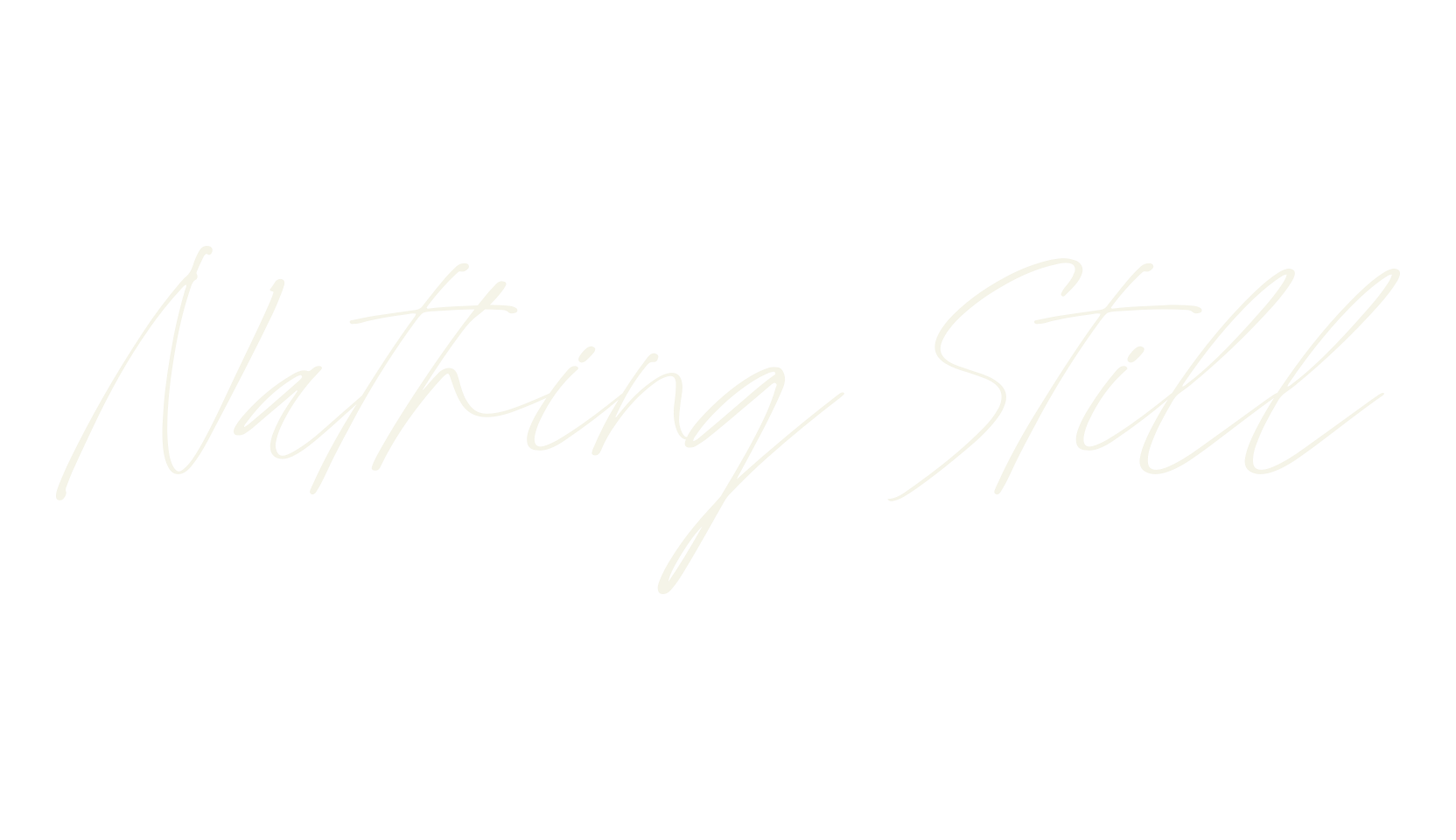Nathing Still, script font preview