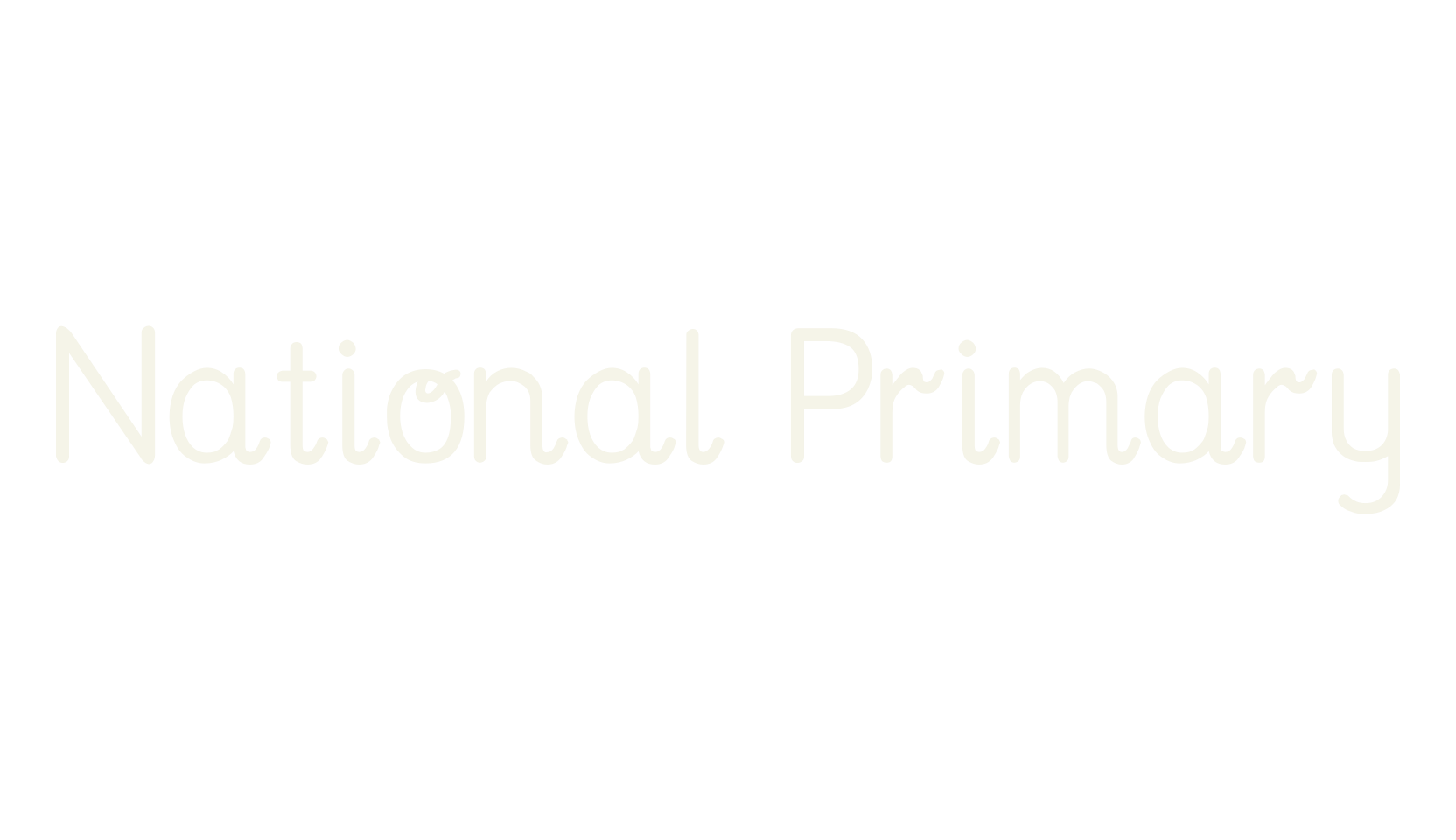 National Primary, display market font preview