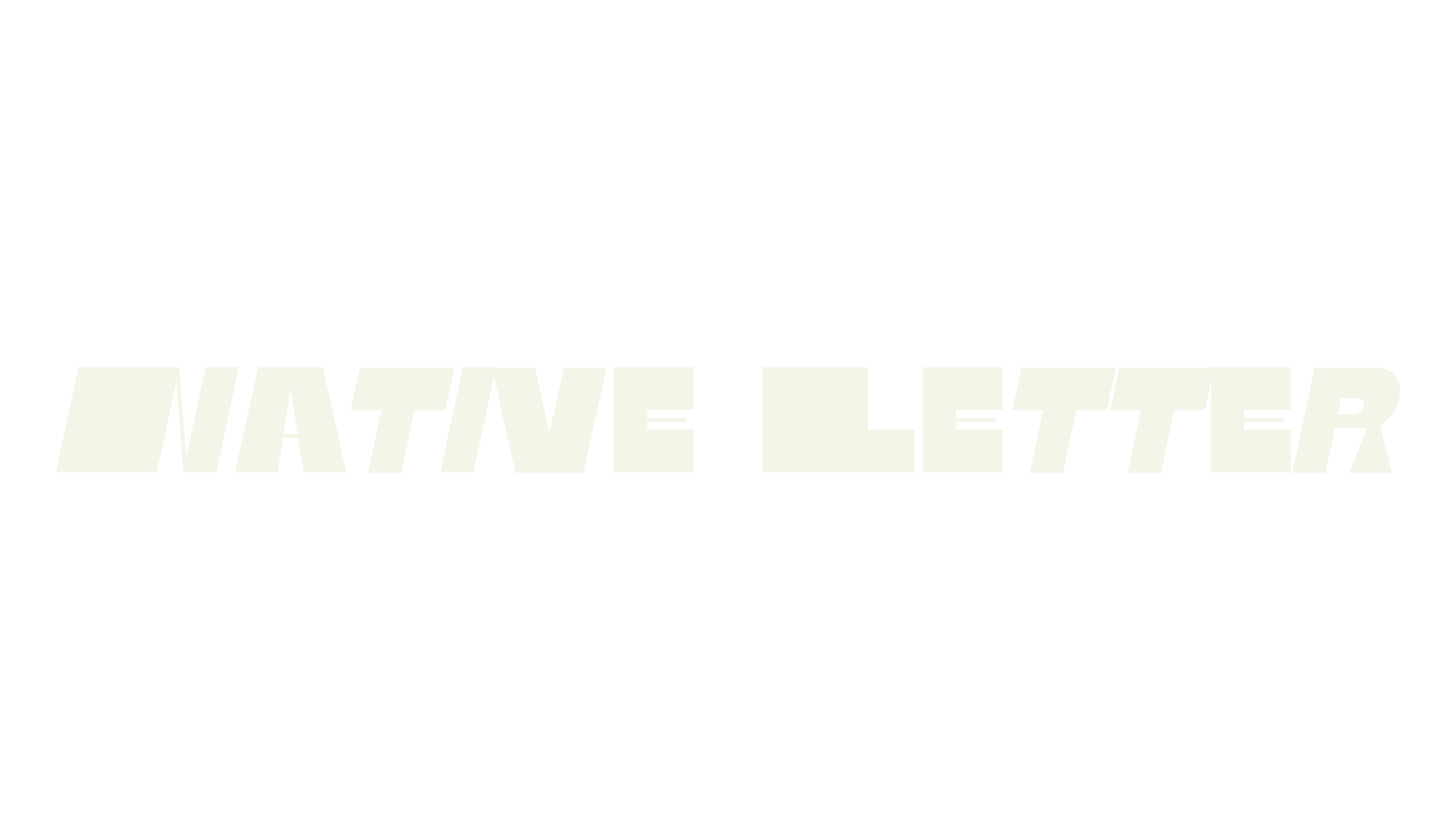 Native Letter, blocky font preview