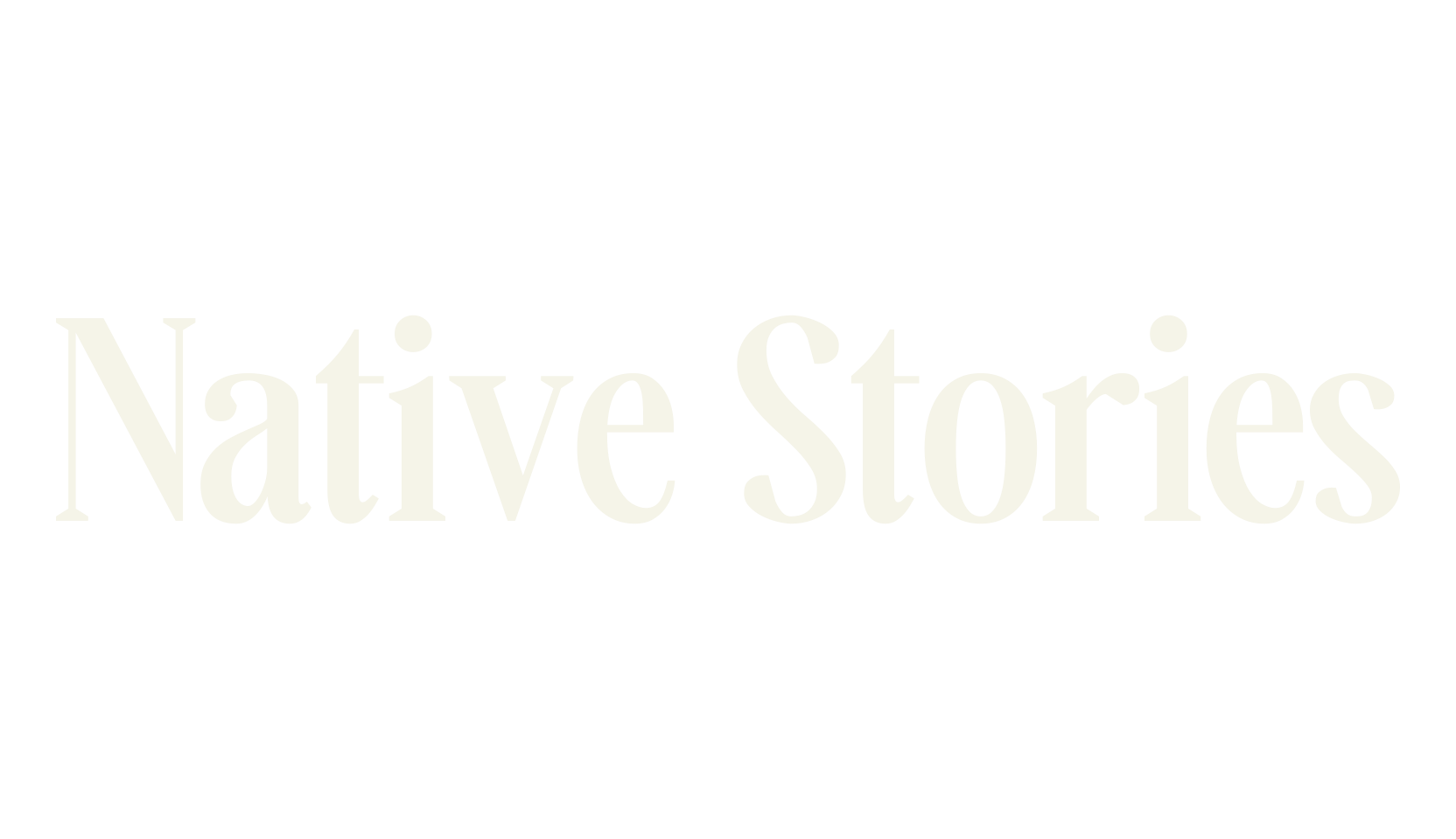 Native Stories, serif font preview