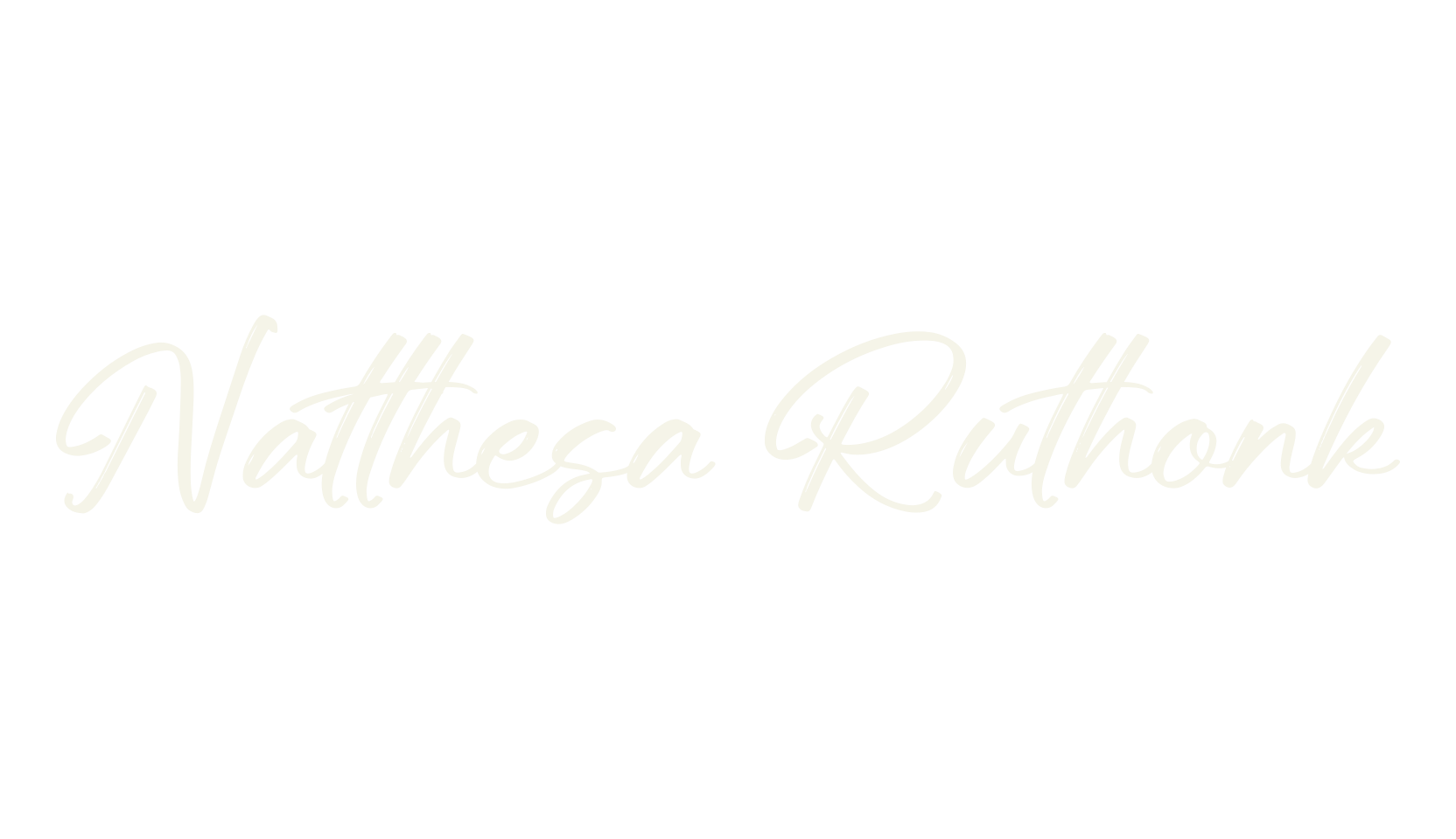 Natthesa Ruthonk, script font preview