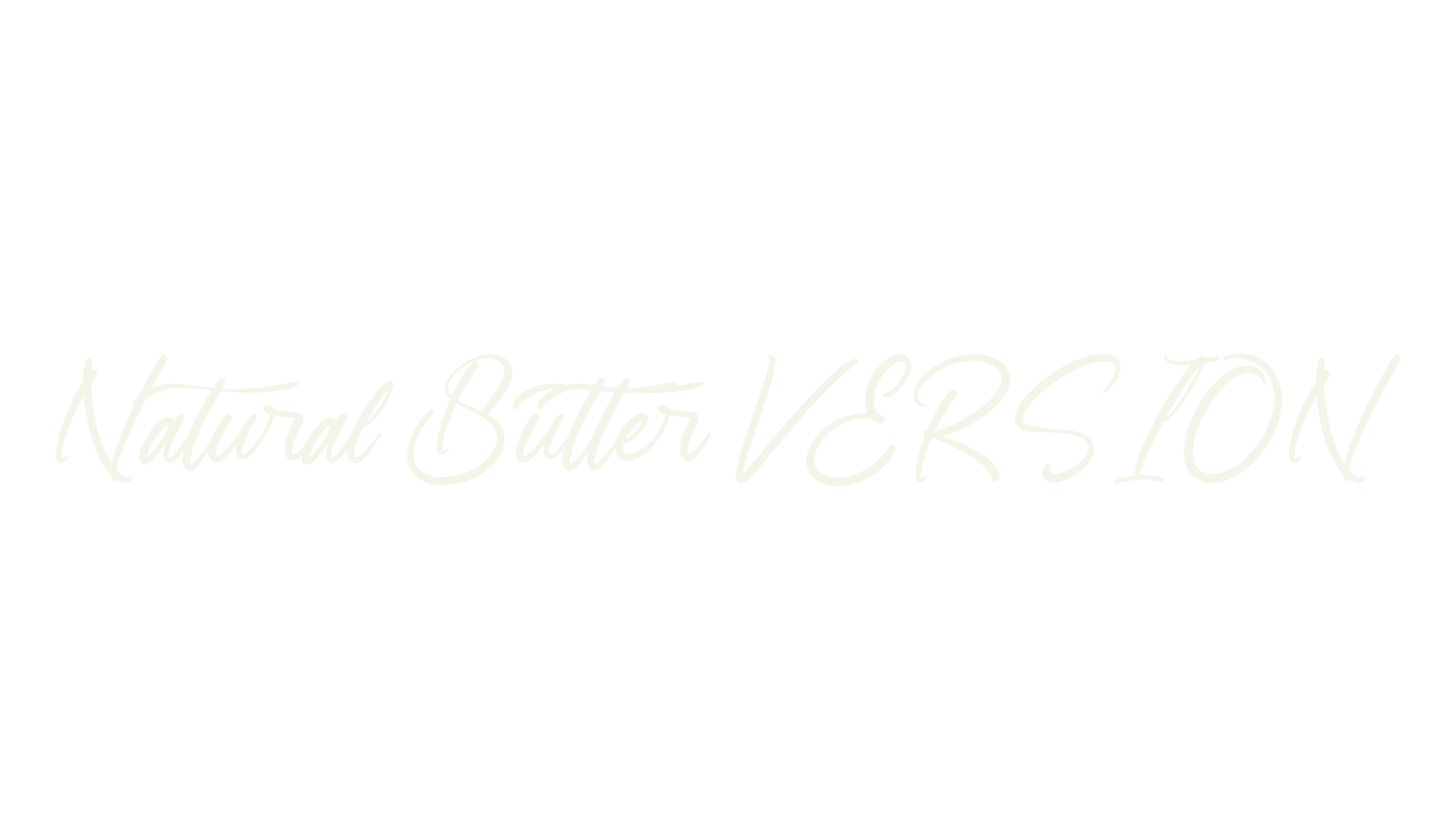 Natural Butter VERSION, script font preview