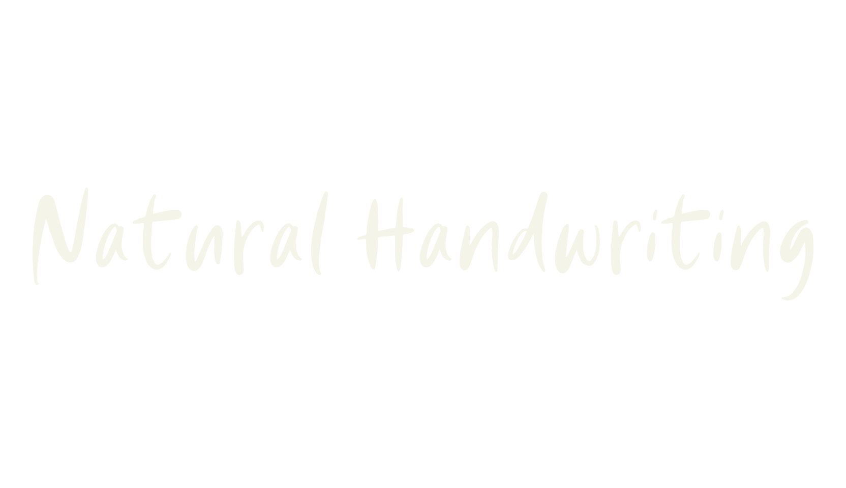 Natural Handwriting, handwritten font preview