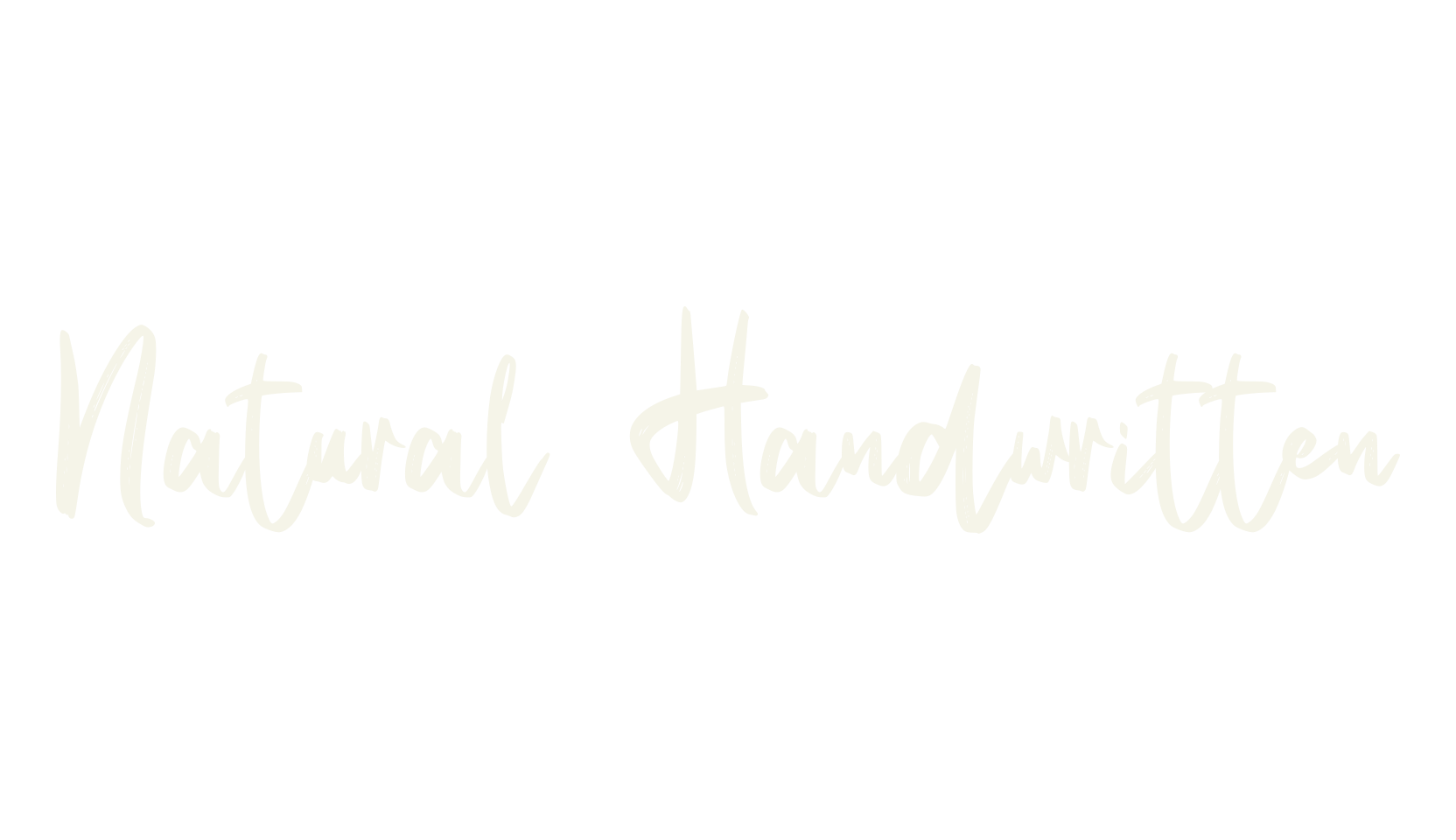 Natural Handwritten, handwriting font preview