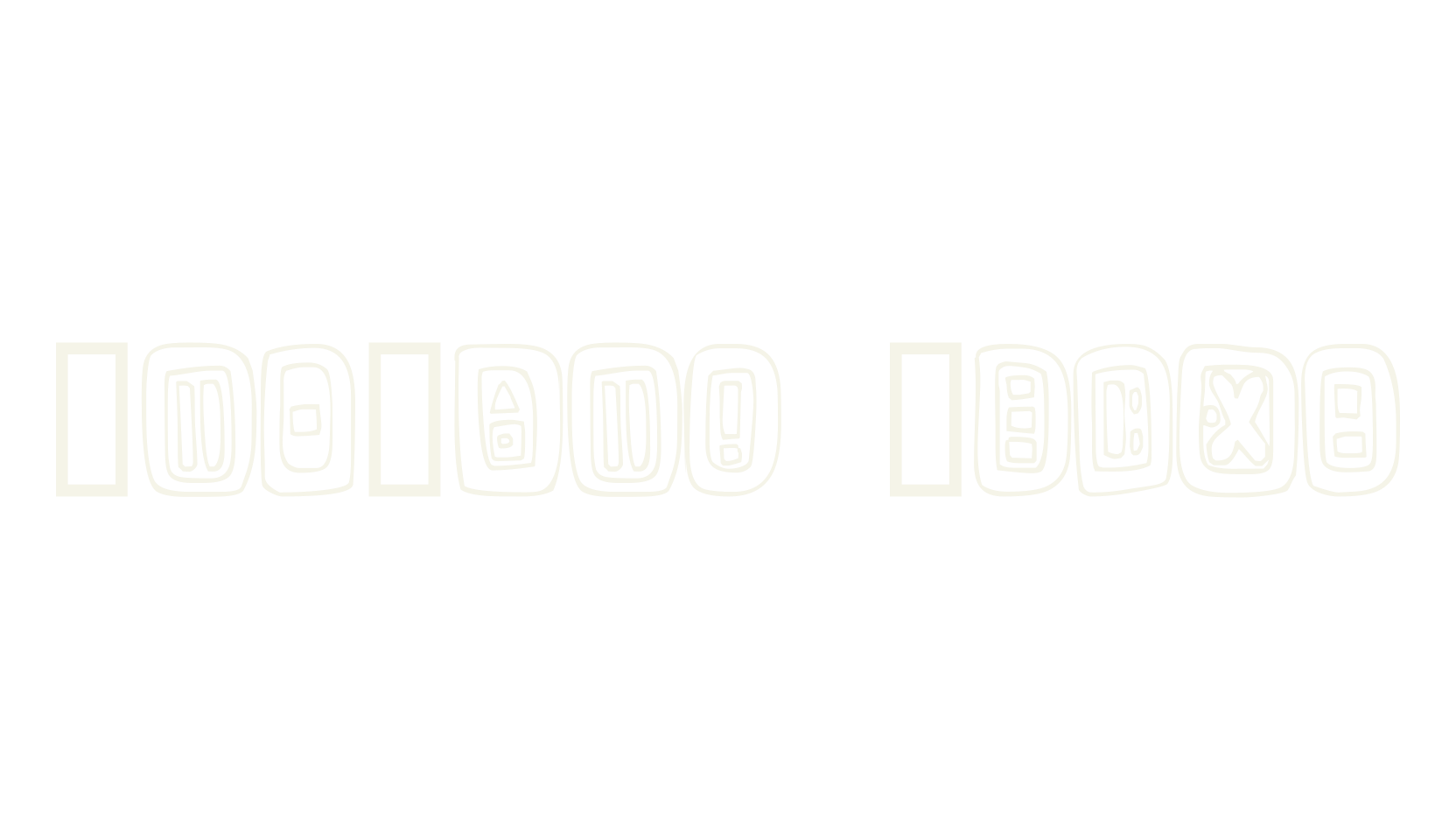 Natural Signs, bizarre font preview