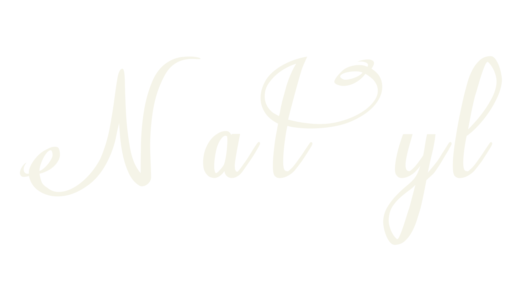 Natyl, cursive font preview