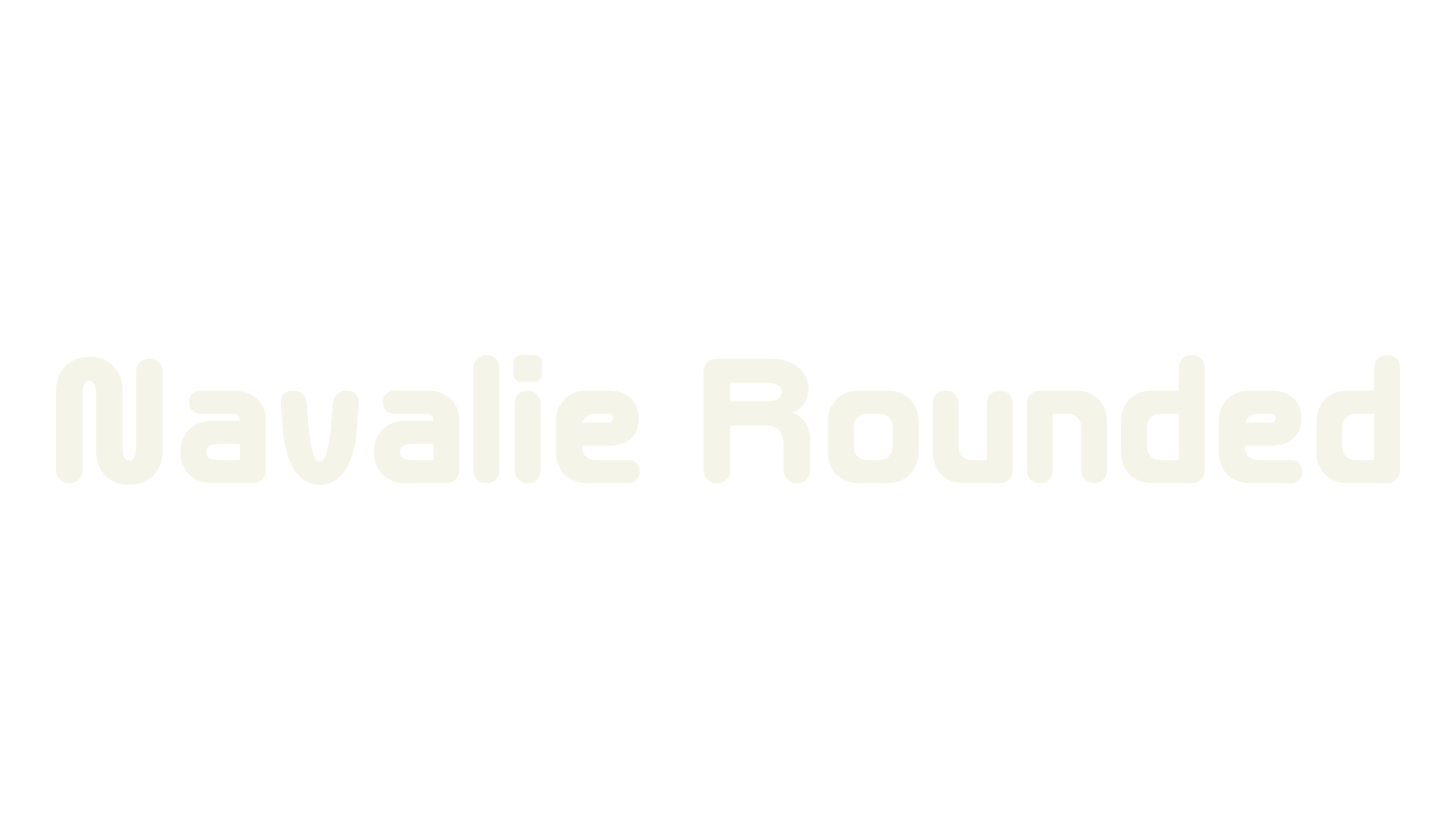 Navalie Rounded, rounded font preview