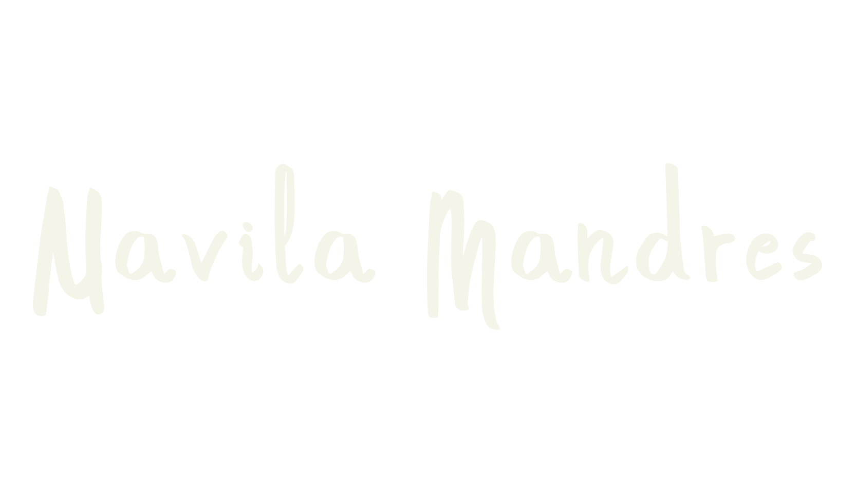 Navila Mandres, handwriting font preview