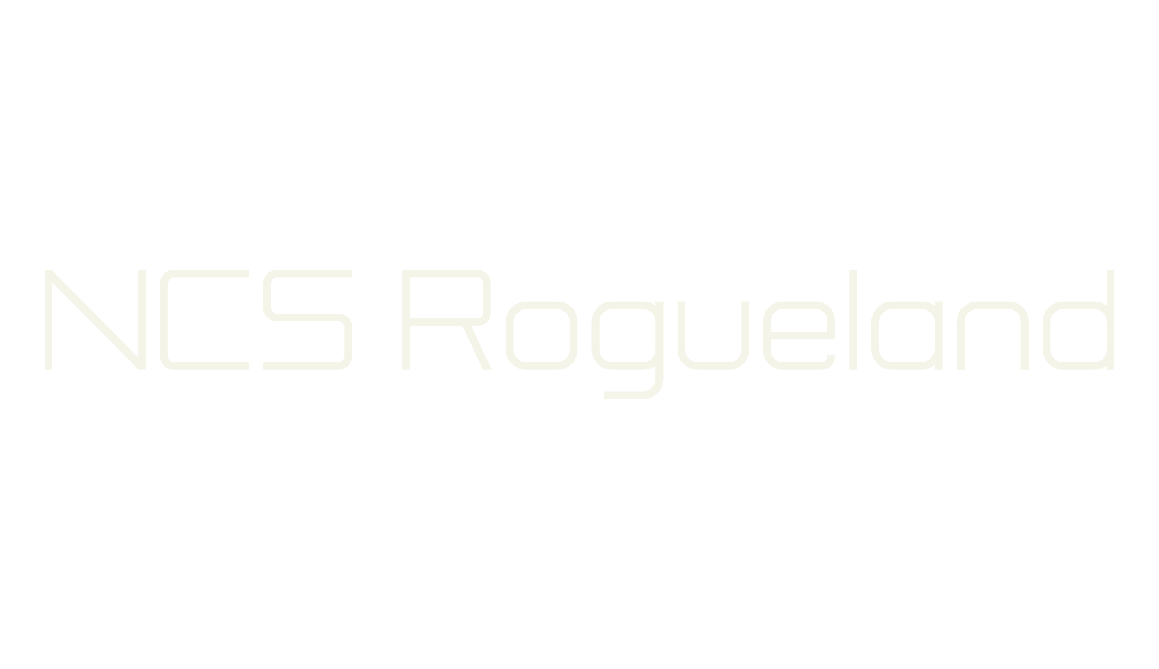 NCS Rogueland, futuristic font preview