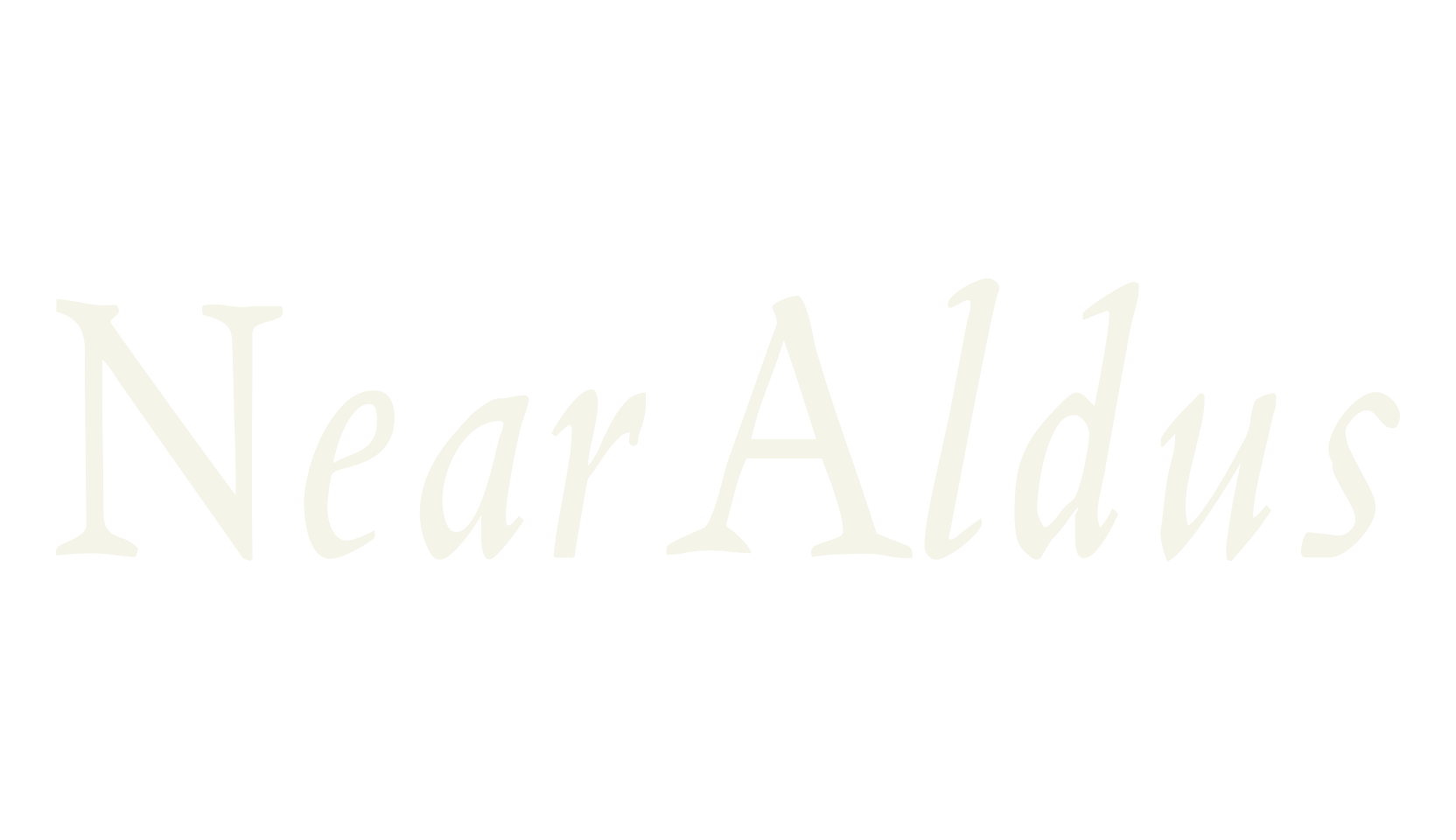 NearAldus, serif font preview