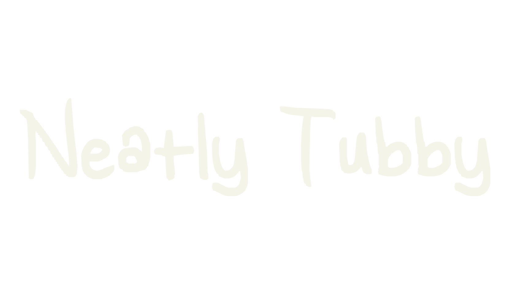 Neatly Tubby, handwriting font preview
