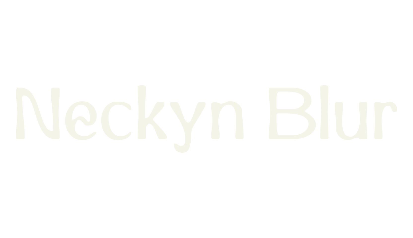 Neckyn Blur, art deco font preview