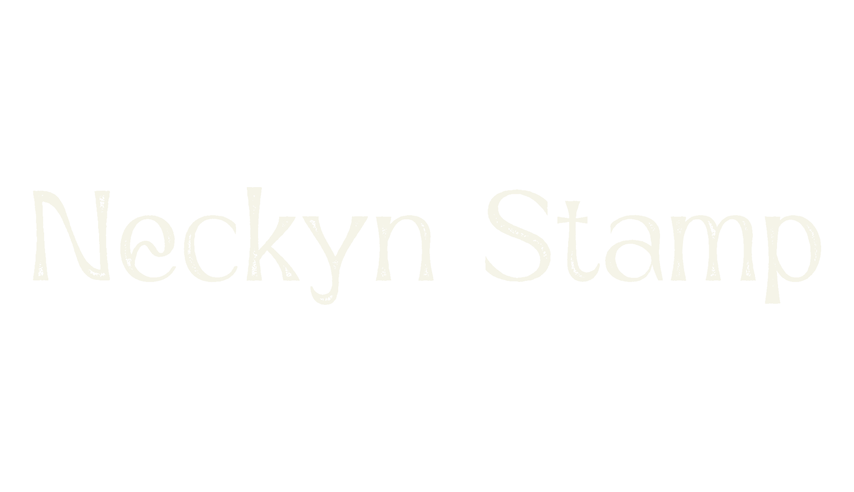 Neckyn Stamp, weird font preview