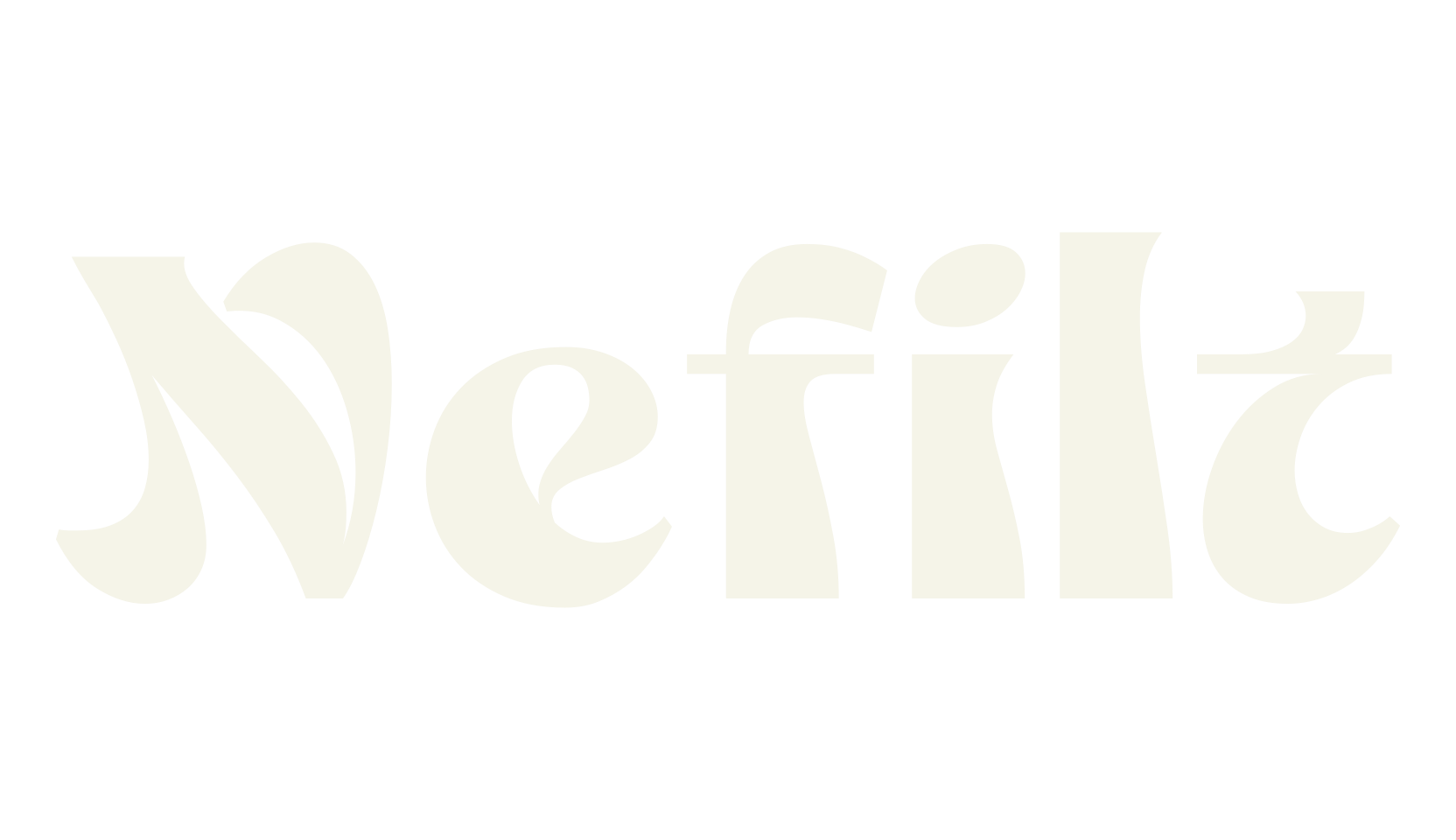 Nefilt, retro font preview